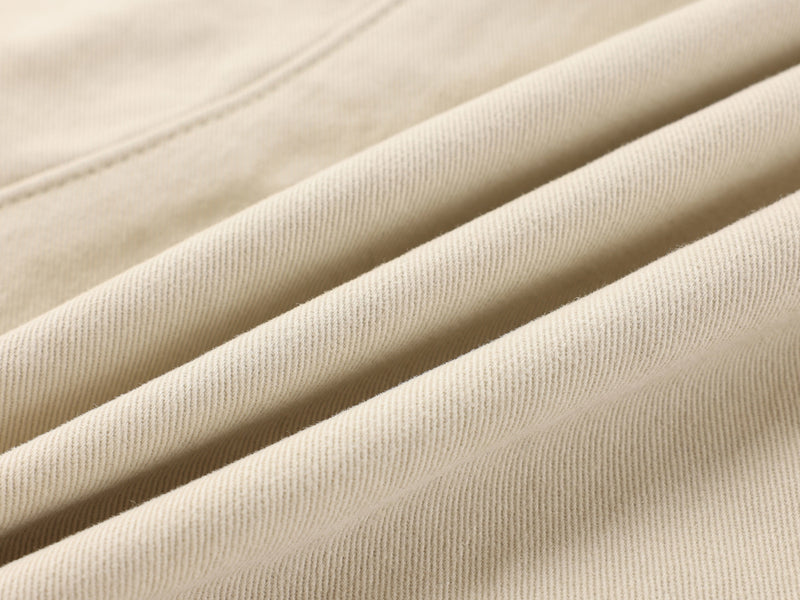 Scarf-Waist Barrel Pants | Wide-Leg Cotton Trousers