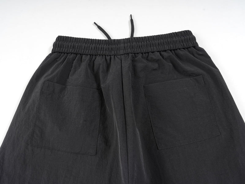 Omirad Flag Print Wide-Leg Nylon Pants | Streetwear Baggy Fit