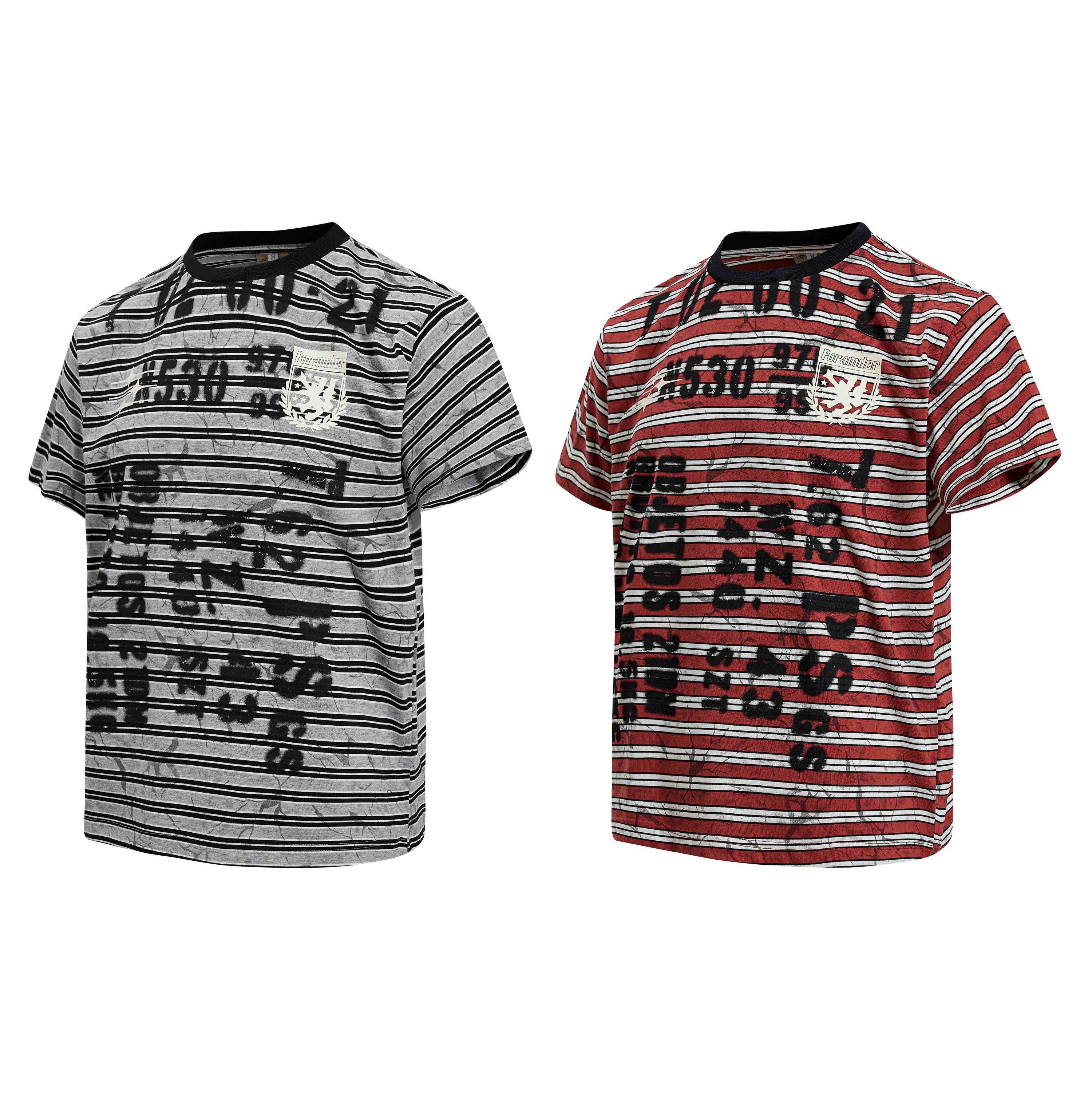 Omirad Graffiti Stripe Chaos Tee | Streetwear Cotton T-Shirt