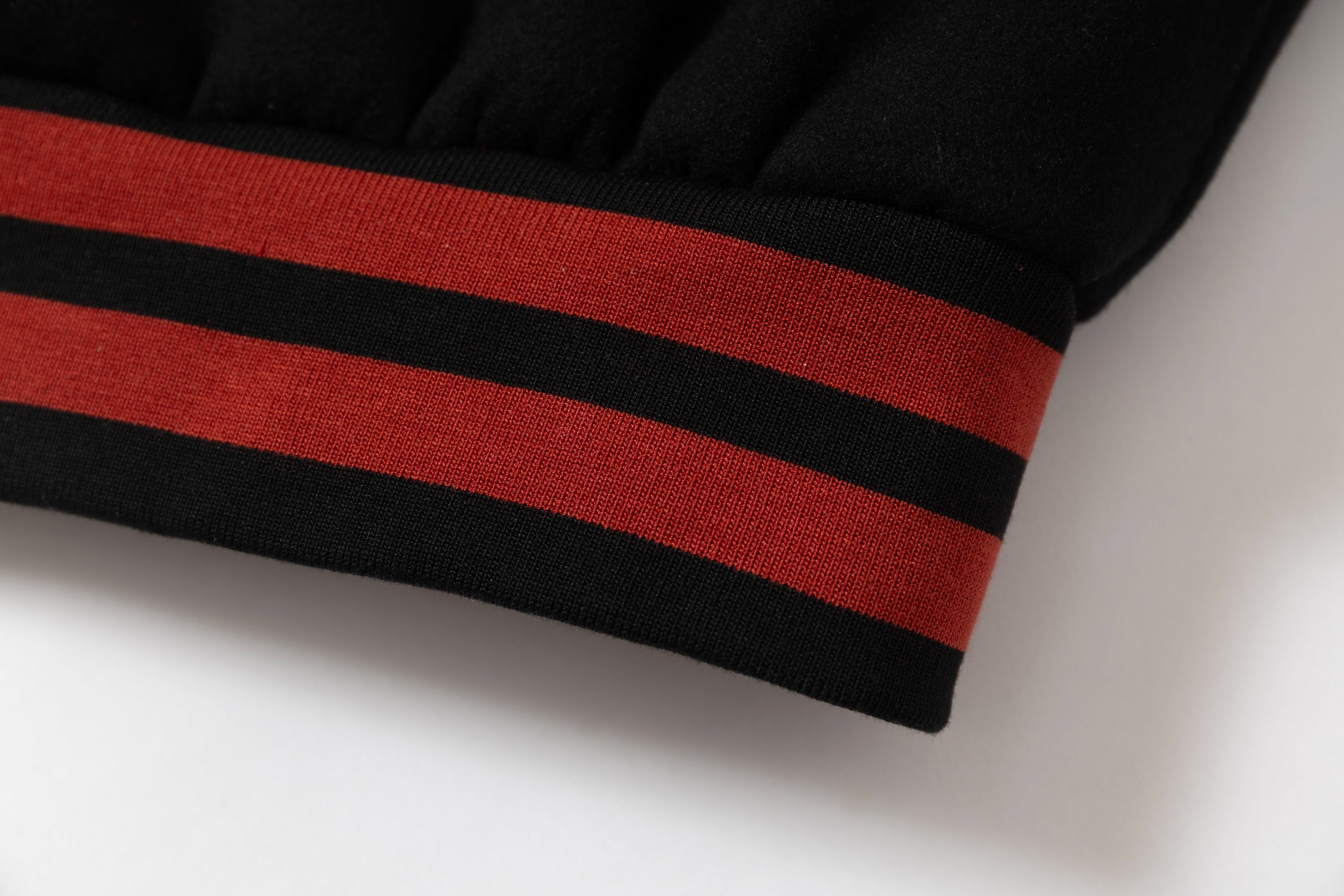 Retro Punk Varsity Jacket | Black & Red Graphic Bomber