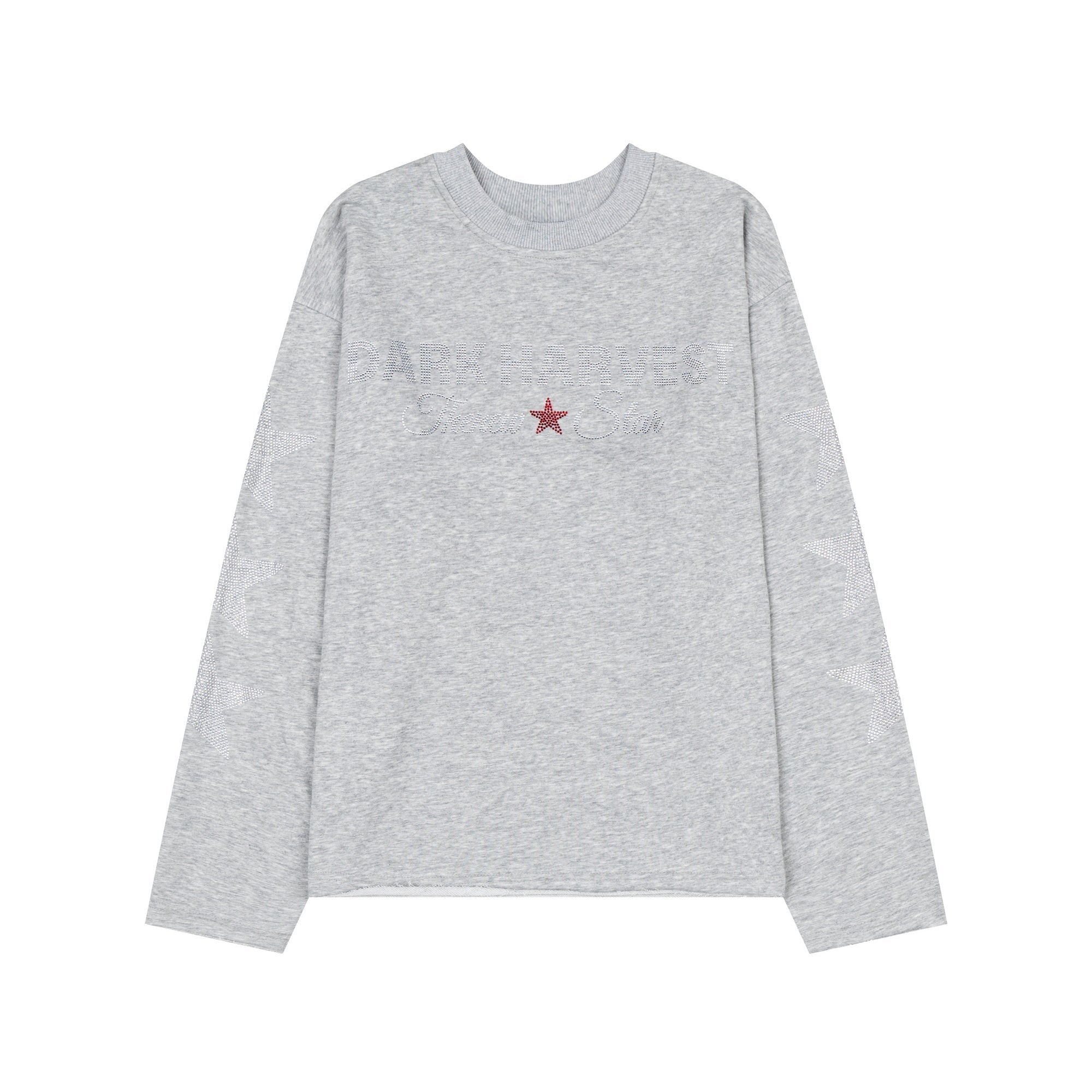 Dark Harvest Rhinestone Star Long Sleeve Tee | Streetwear