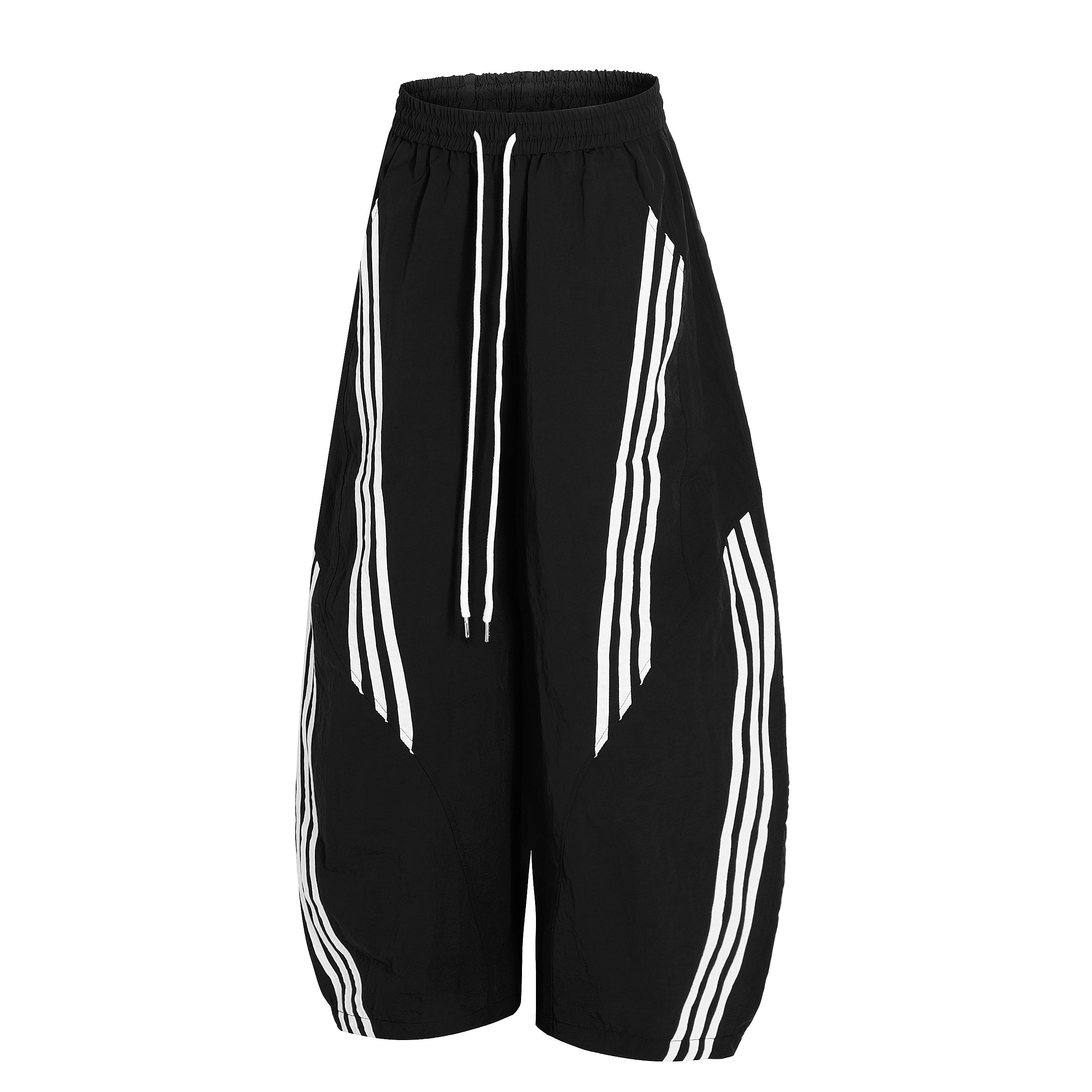Omirad Nylon Multi-Stripe Wide-Leg Track Pants
