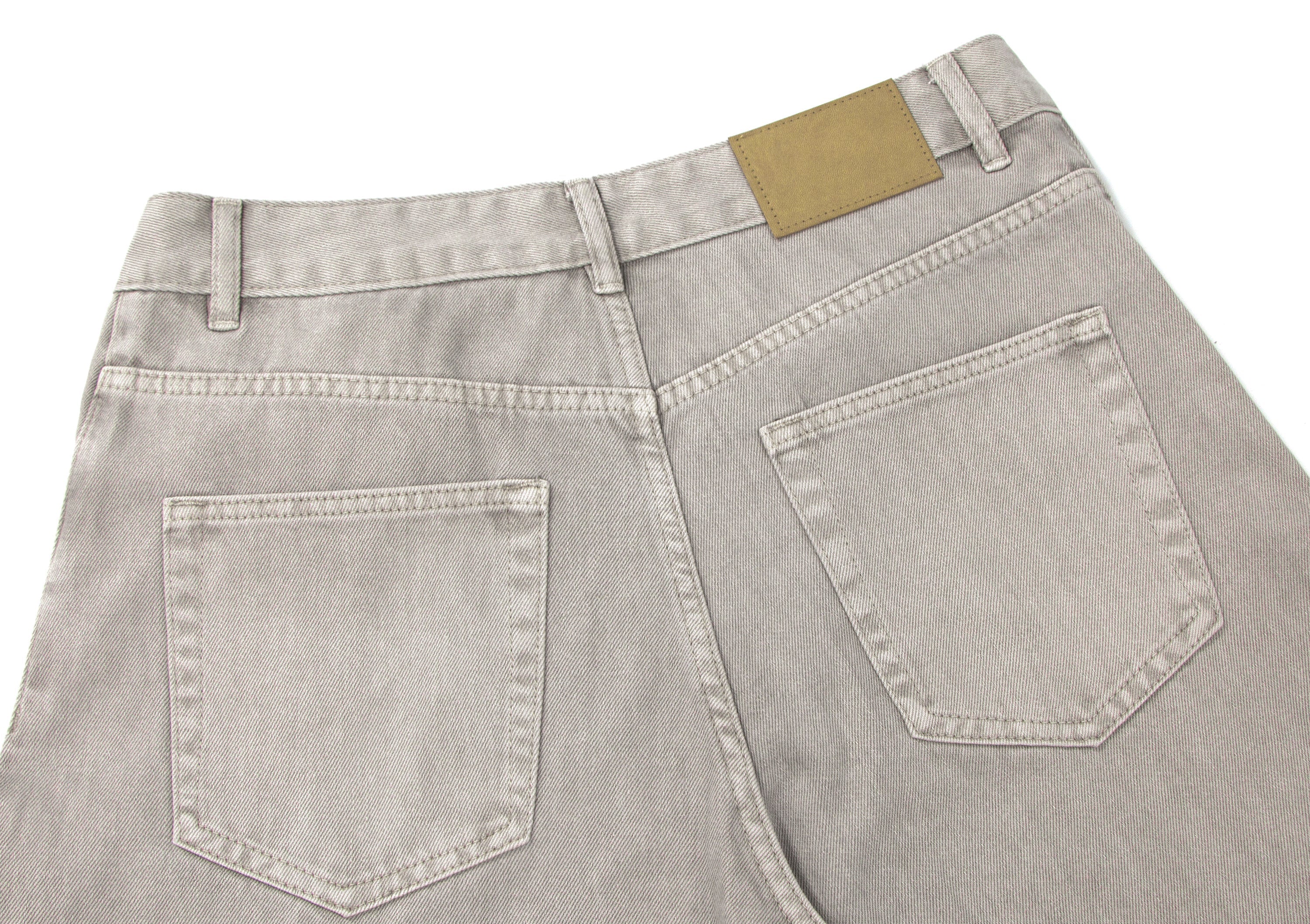 Panel Washed Wide-Leg Denim Pants | Streetwear Jeans