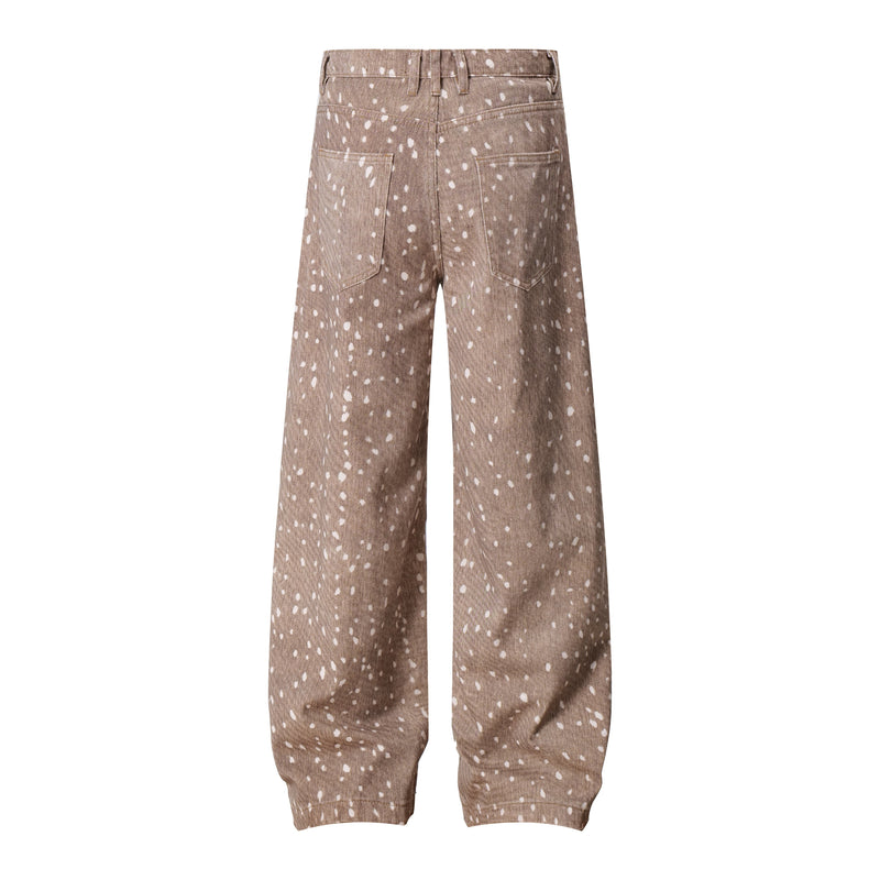 Omirad Fawn Print Wide-Leg Jeans | Spotted Denim