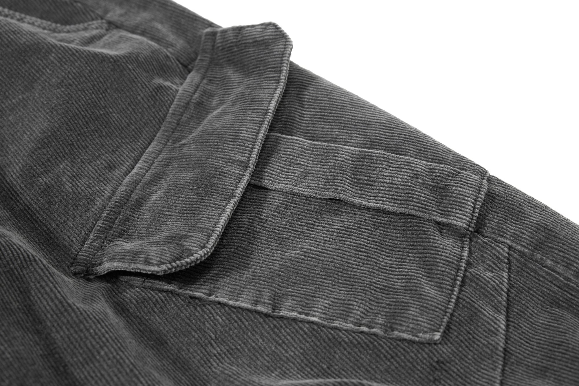 Omirad Washed Corduroy Cargo Barrel Pants | Wide Leg