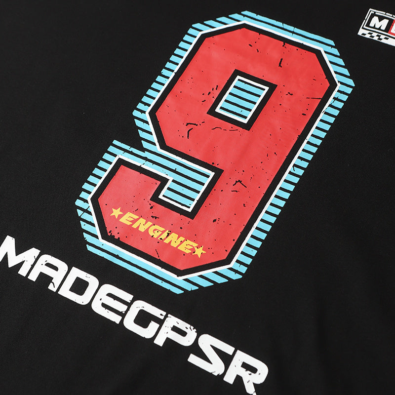 MADEGPSR Racing Graphic Cotton T-Shirt | Number 9 Motorsport Tee
