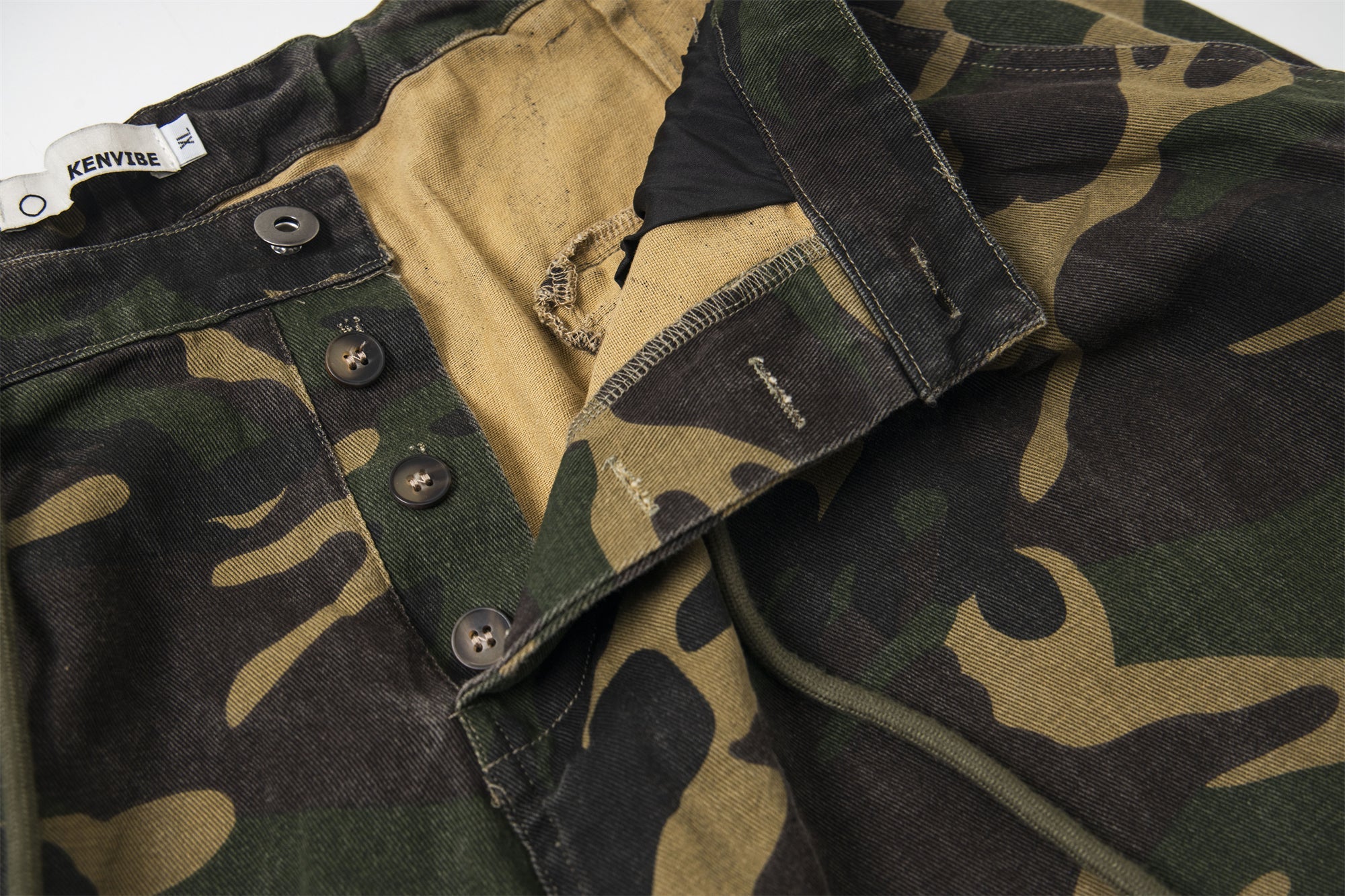 Omirad Camo Wide-Leg Cotton Pants | Military Streetwear