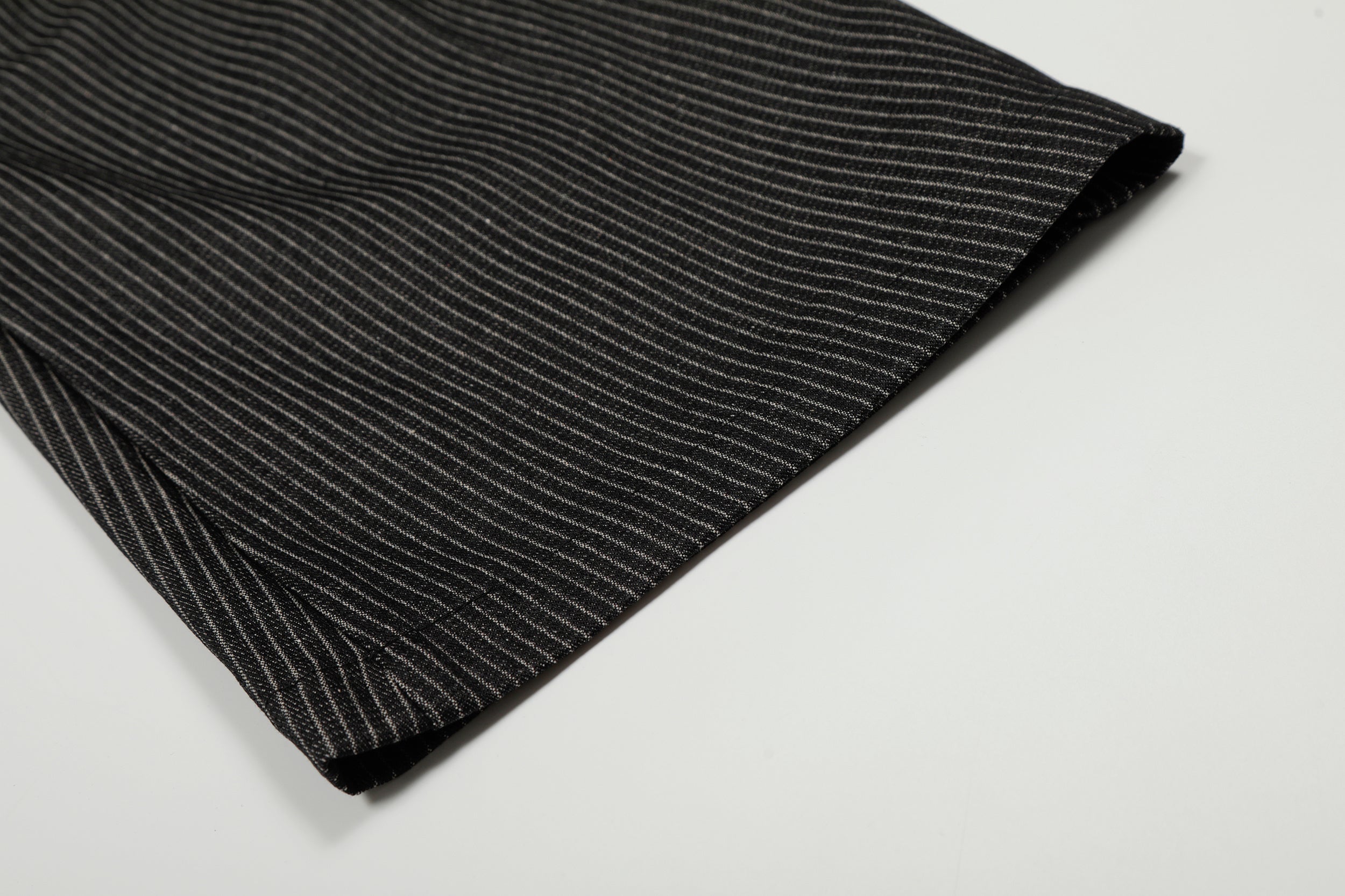 Pinstripe Wide-Leg Pleated Trousers | Relaxed Tailored Fit