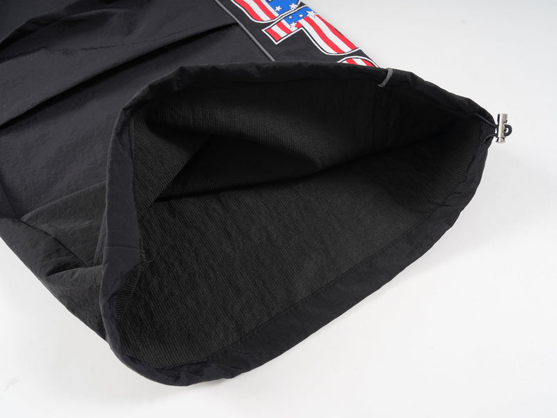 Omirad Flag Print Wide-Leg Nylon Pants | Streetwear Baggy Fit