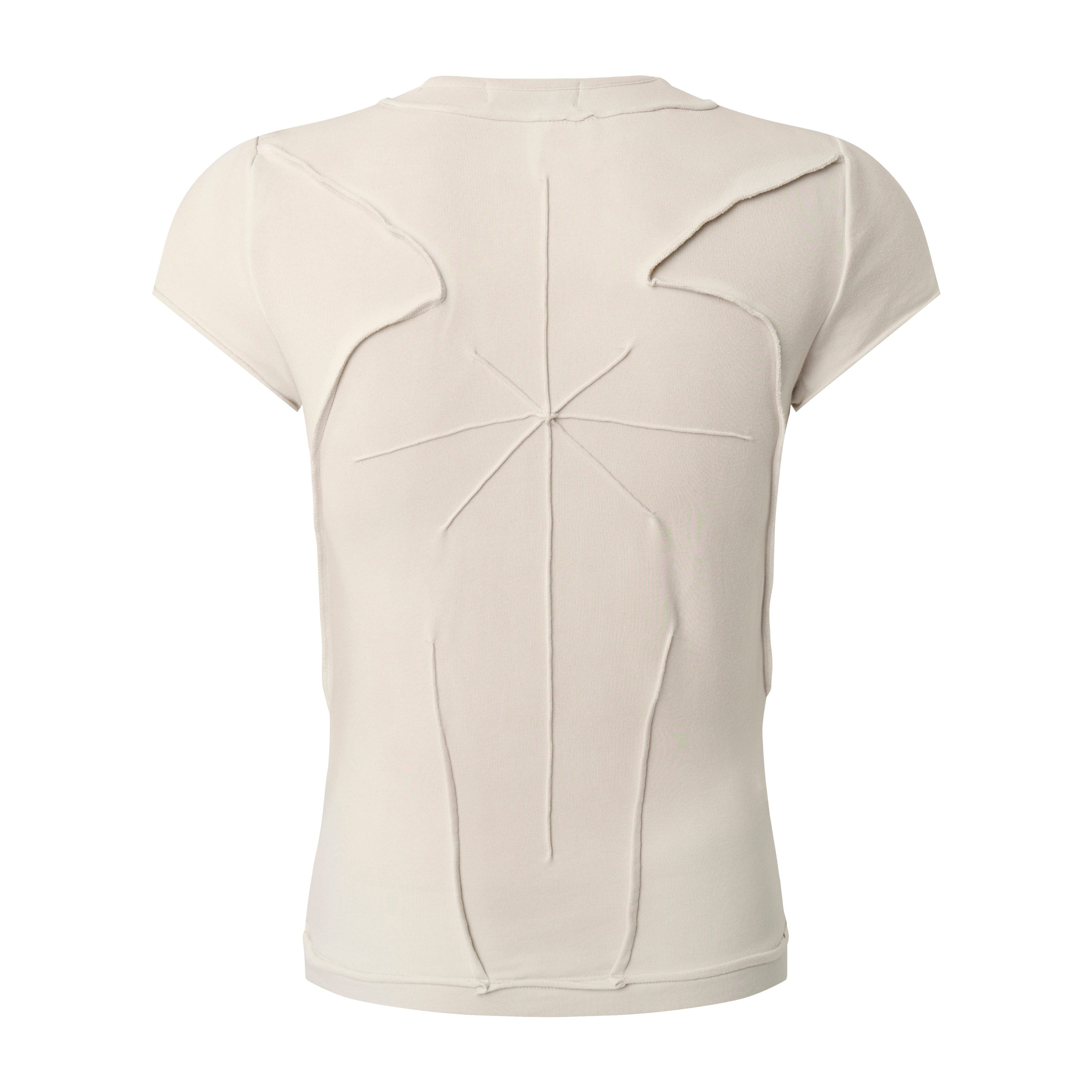 Omirad Raw Seam Sculpted Panel Cotton Tee | Avant-Garde Streetwear