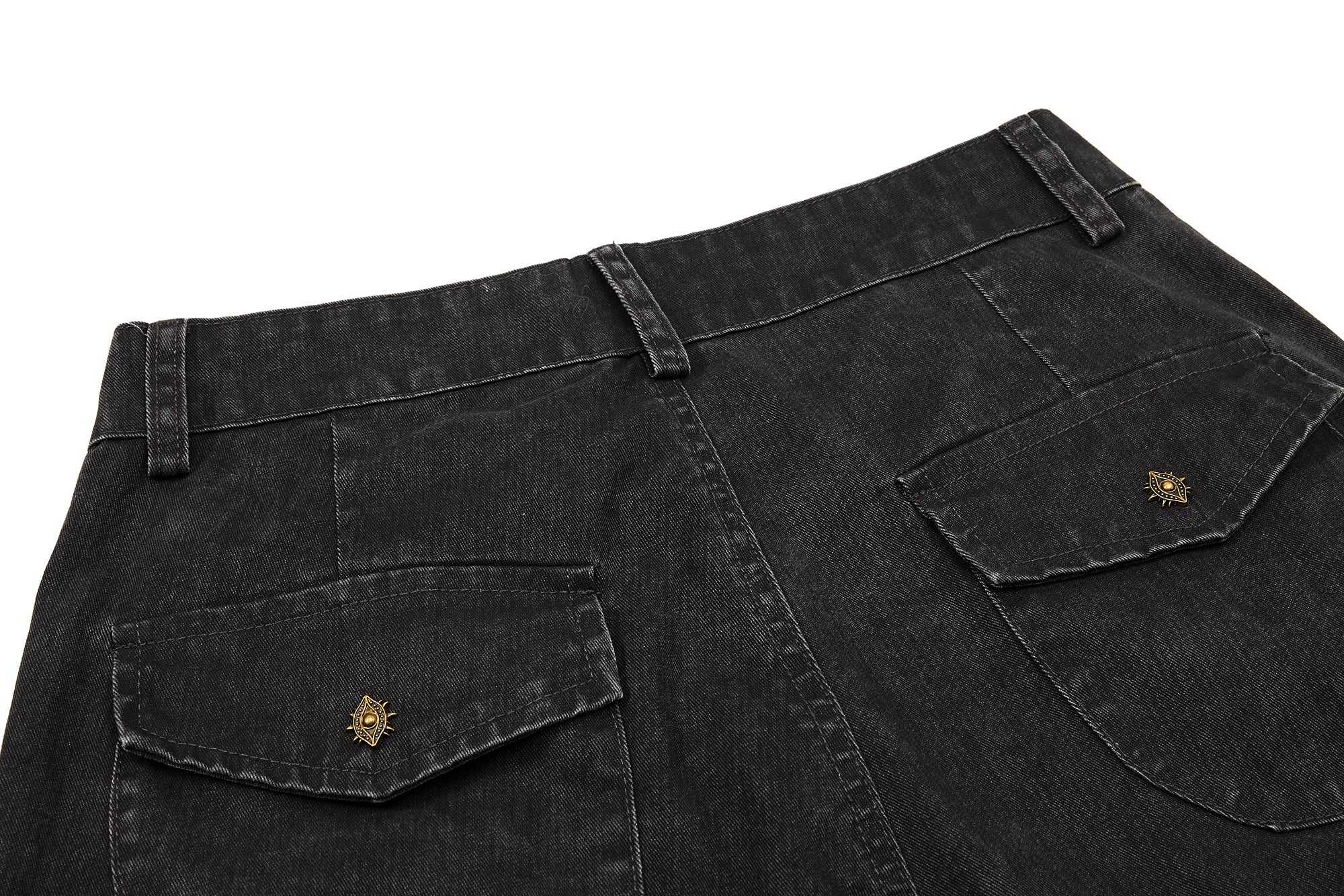 Multi-Zip Panel Cargo Denim Pants | Wide-Leg Streetwear