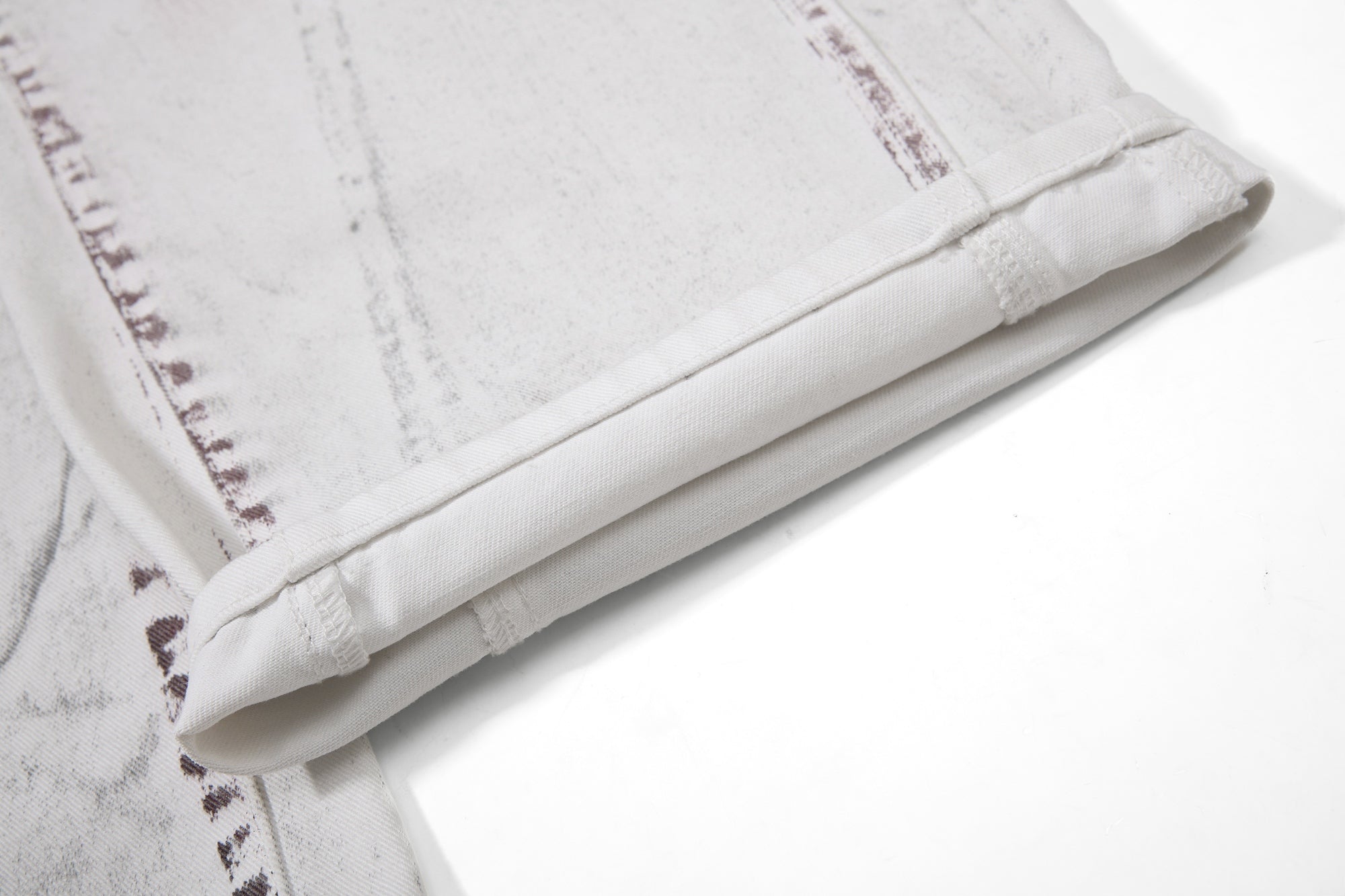 Omirad Washed Wide-Leg Panel Denim Pants | 100% Cotton