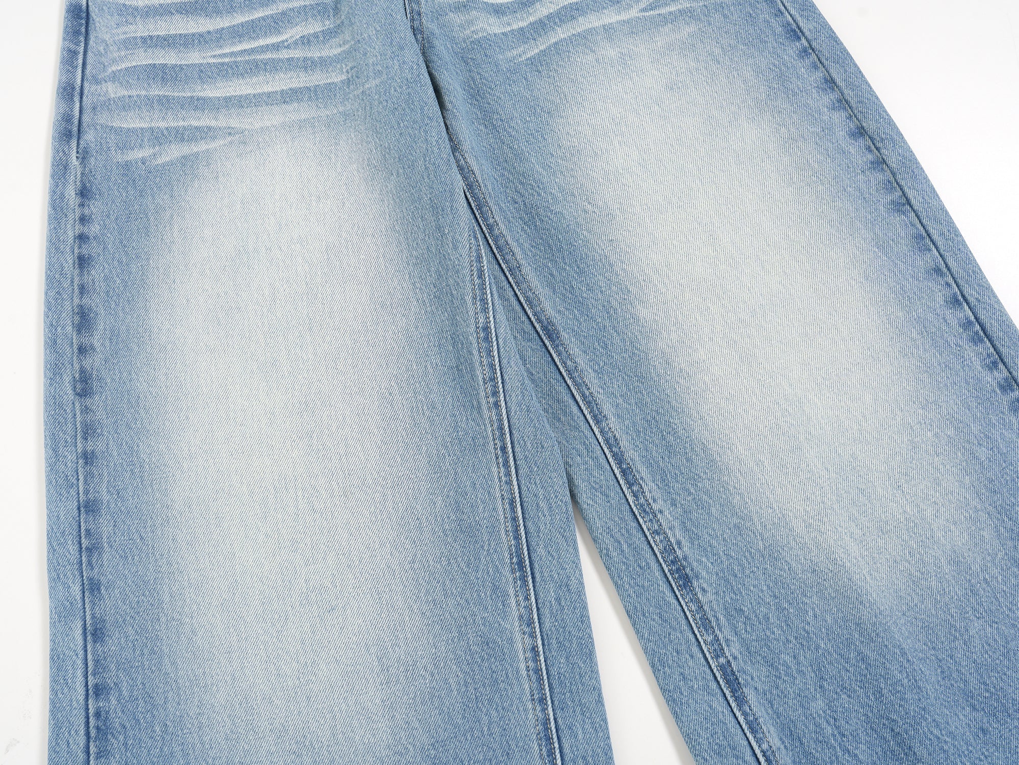Omirad Faded Wide-Leg Jeans | Vintage Wash Streetwear Denim