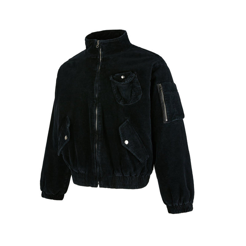 Omirad Corduroy Utility Bomber Jacket | Streetwear