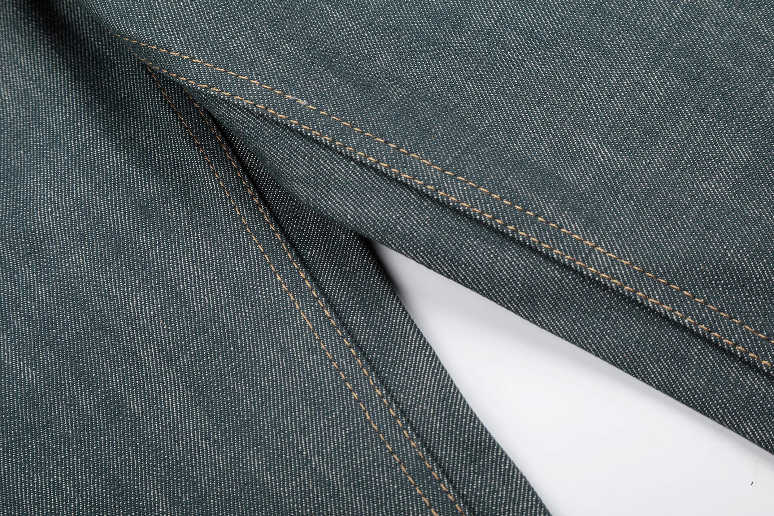 Wide Leg Button-Fly Jeans in Washed Grey Denim | Omirad