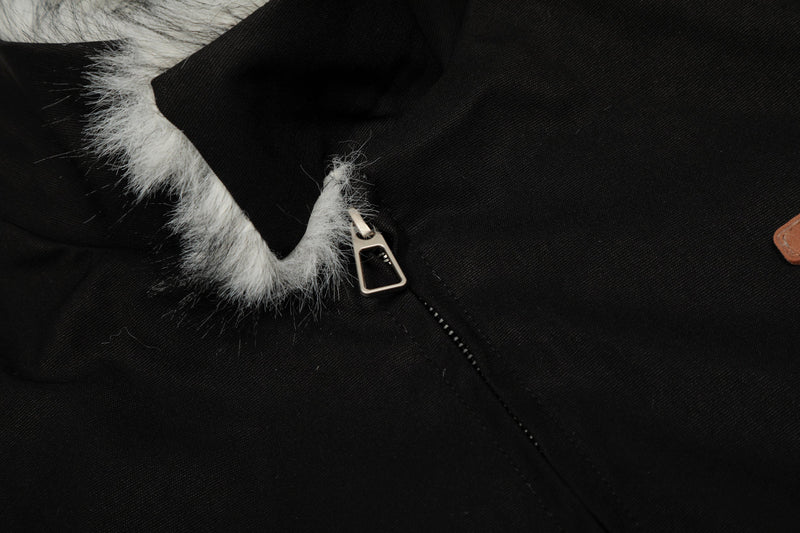 Omirad Minimal Faux-Fur Collar Bomber Jacket | Off-White