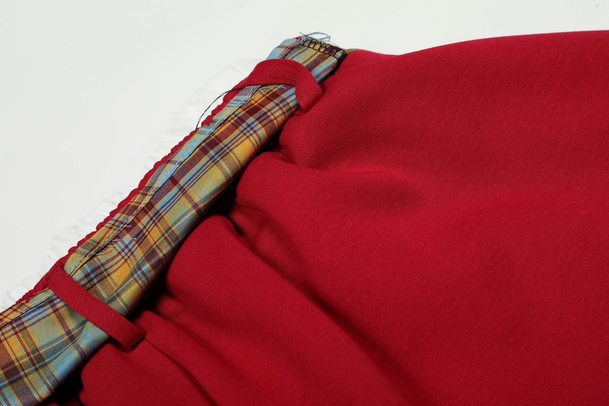 Plaid Drape Stacked Pants | Avant-Garde Streetwear
