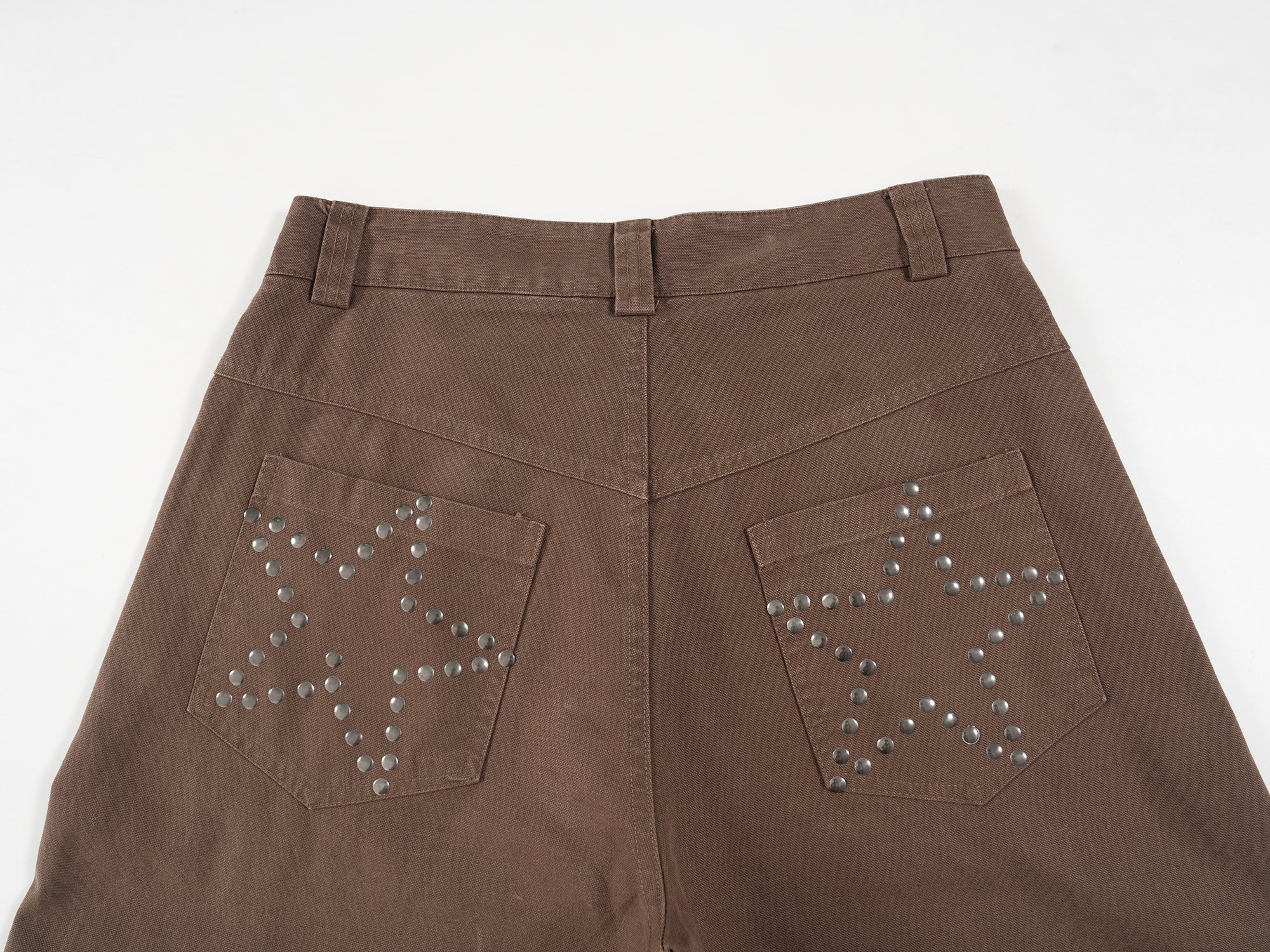 Wide-Leg Jeans with Rhinestone Star Back Pockets | SEAKOFF