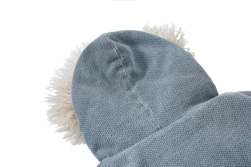 Omirad Fur-Trim Washed Hooded Bomber Jacket | Street Style