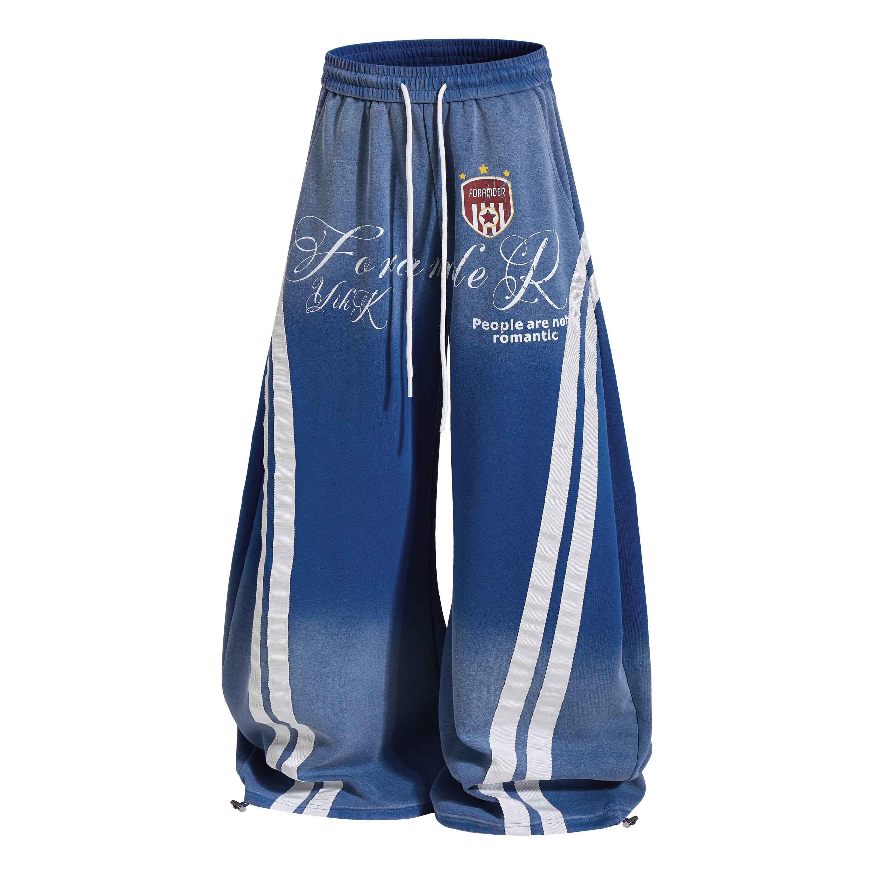Gradient Track Balloon Pants | Y2K Oversized Streetwear