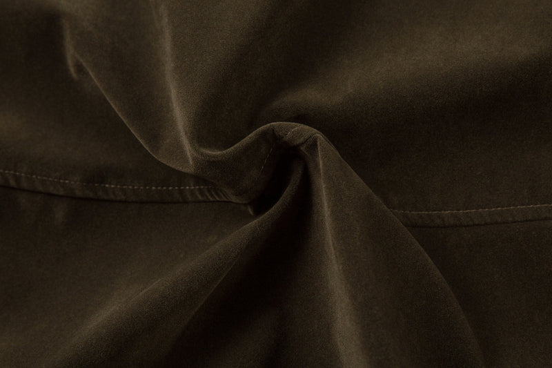 Suede-Texture Arc Panel Zip Jacket | Streetwear Outerwear