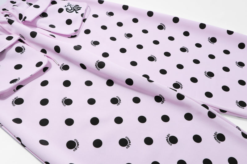 Omirad Polka Dot Cargo Wide-Leg Pants | Pastel Streetwear