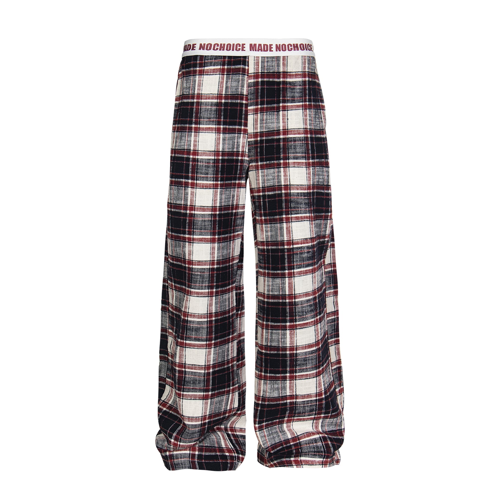 Made No Choice Plaid Wide-Leg Lounge Pants | 100% Cotton