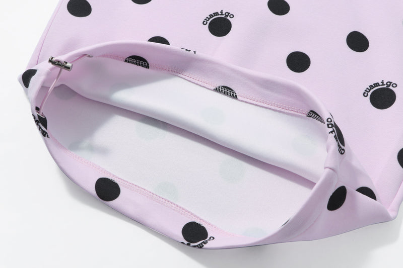 Omirad Polka Dot Cargo Wide-Leg Pants | Pastel Streetwear