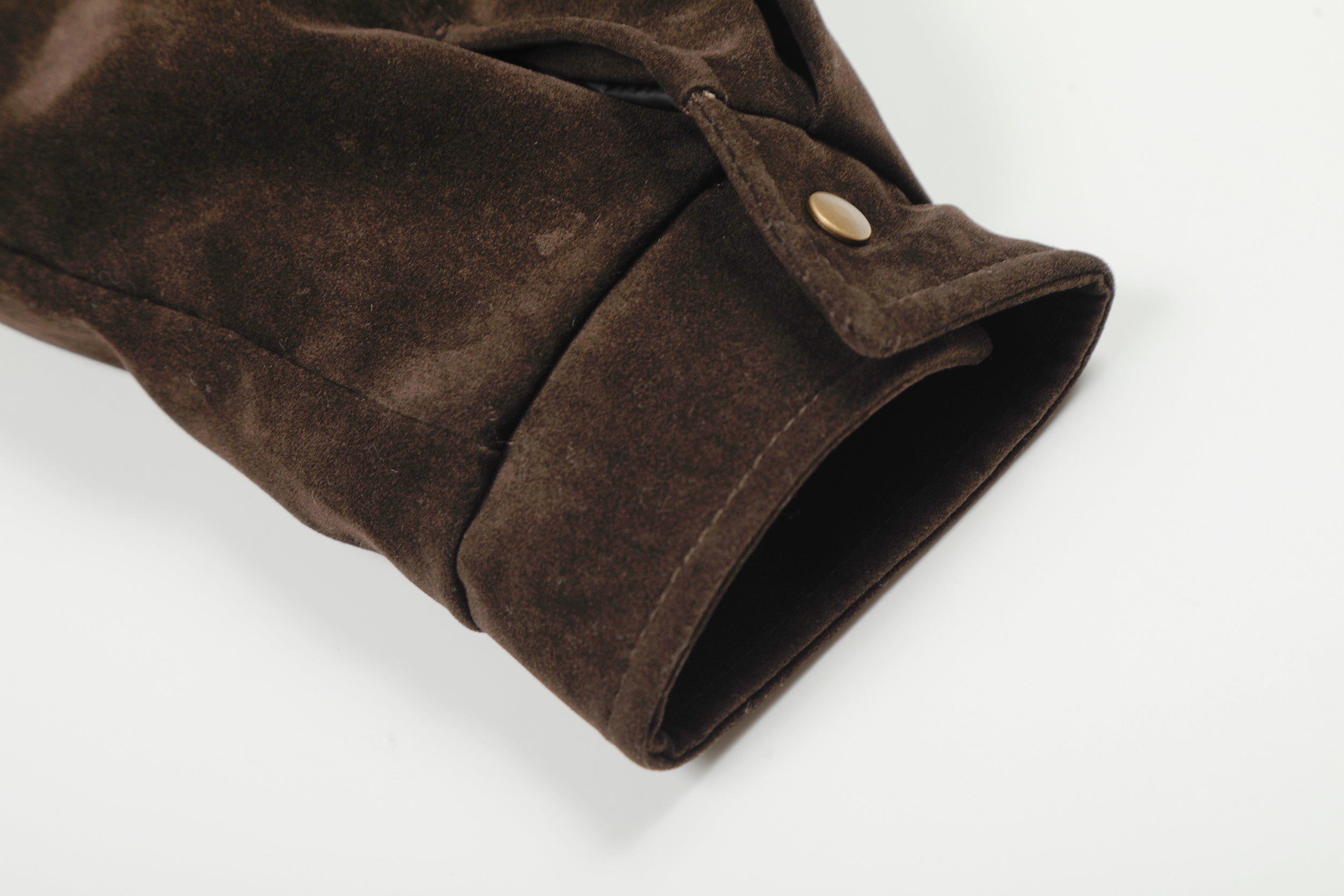 Omirad Embroidered Suede Metal Clasp Bomber Jacket