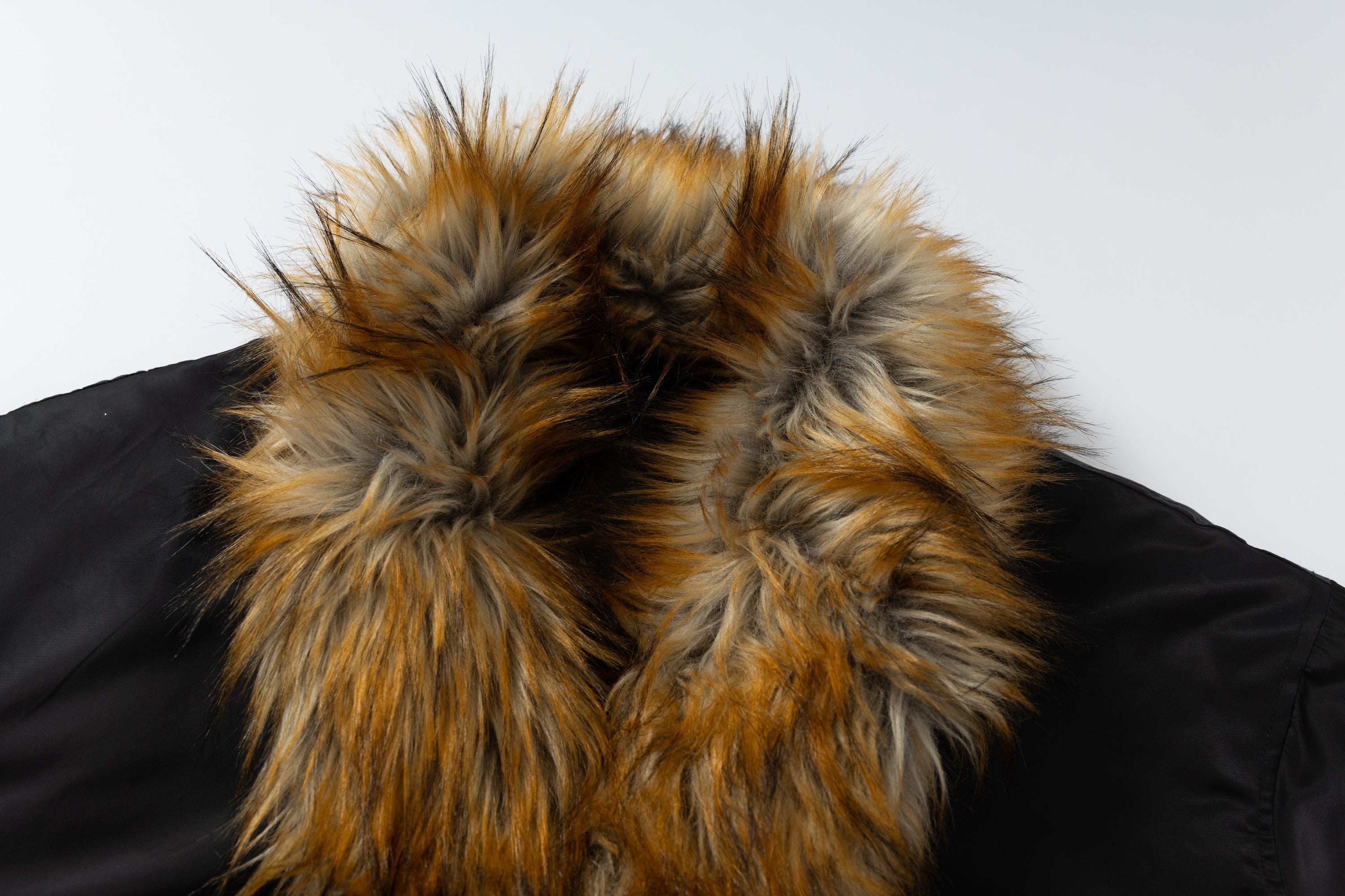 Omirad Faux-Fur Lined Bomber Jacket | Black Winter Coat