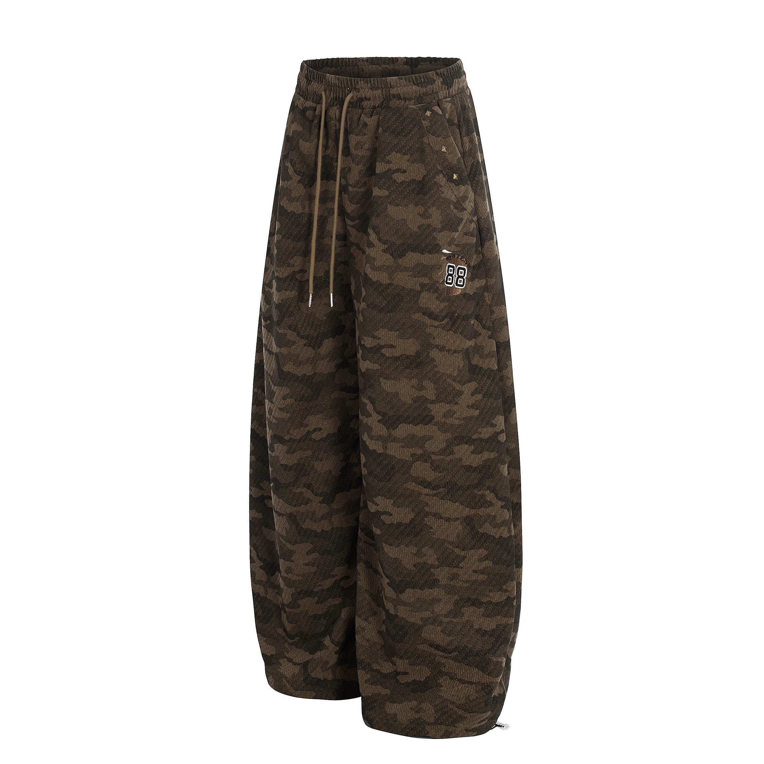 Omirad Vintage Camo Wide-Leg Sweatpants | Streetwear Fit