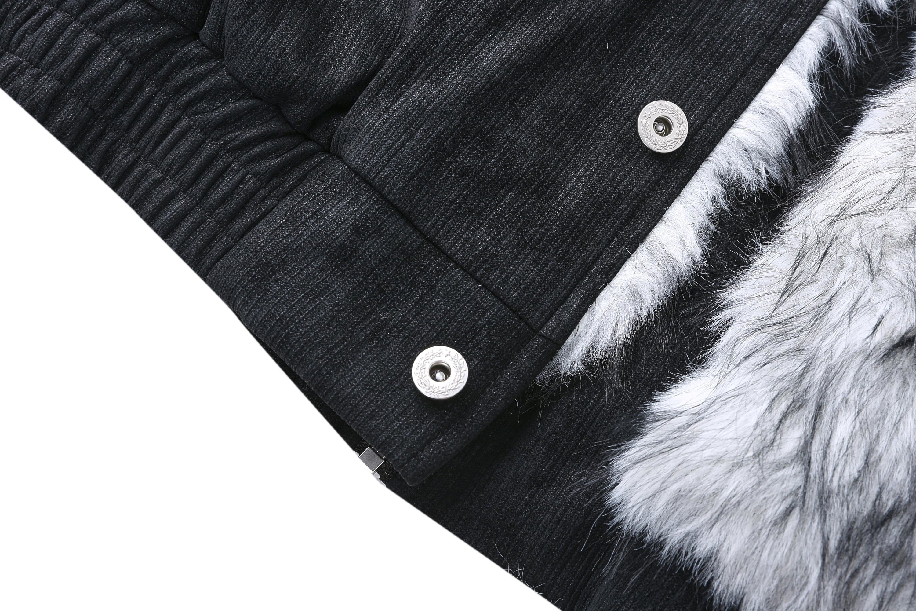 Faux Fur-Lined Corduroy Bomber Jacket | Omirad by SEAKOFF