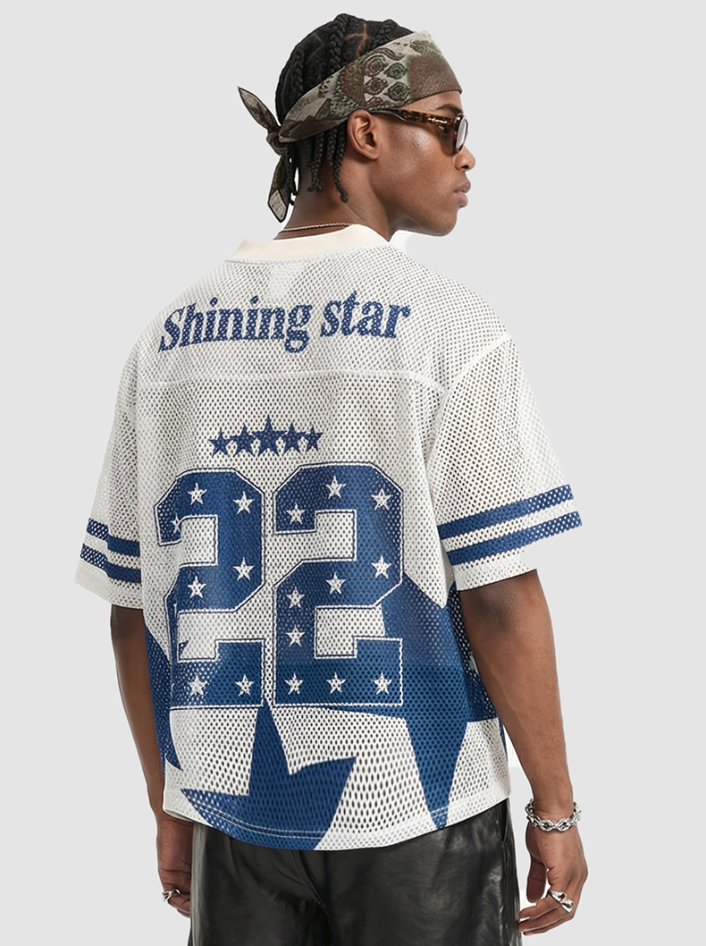 Shining Star 22 Mesh Jersey T-Shirt | Varsity Streetwear