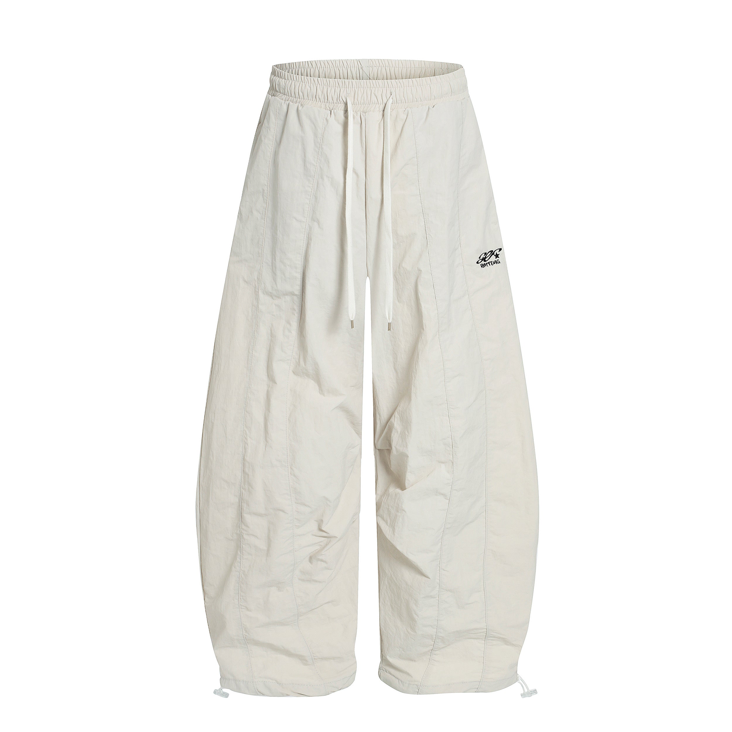 Pastel Nylon Stacked Balloon Pants | Streetwear Trousers