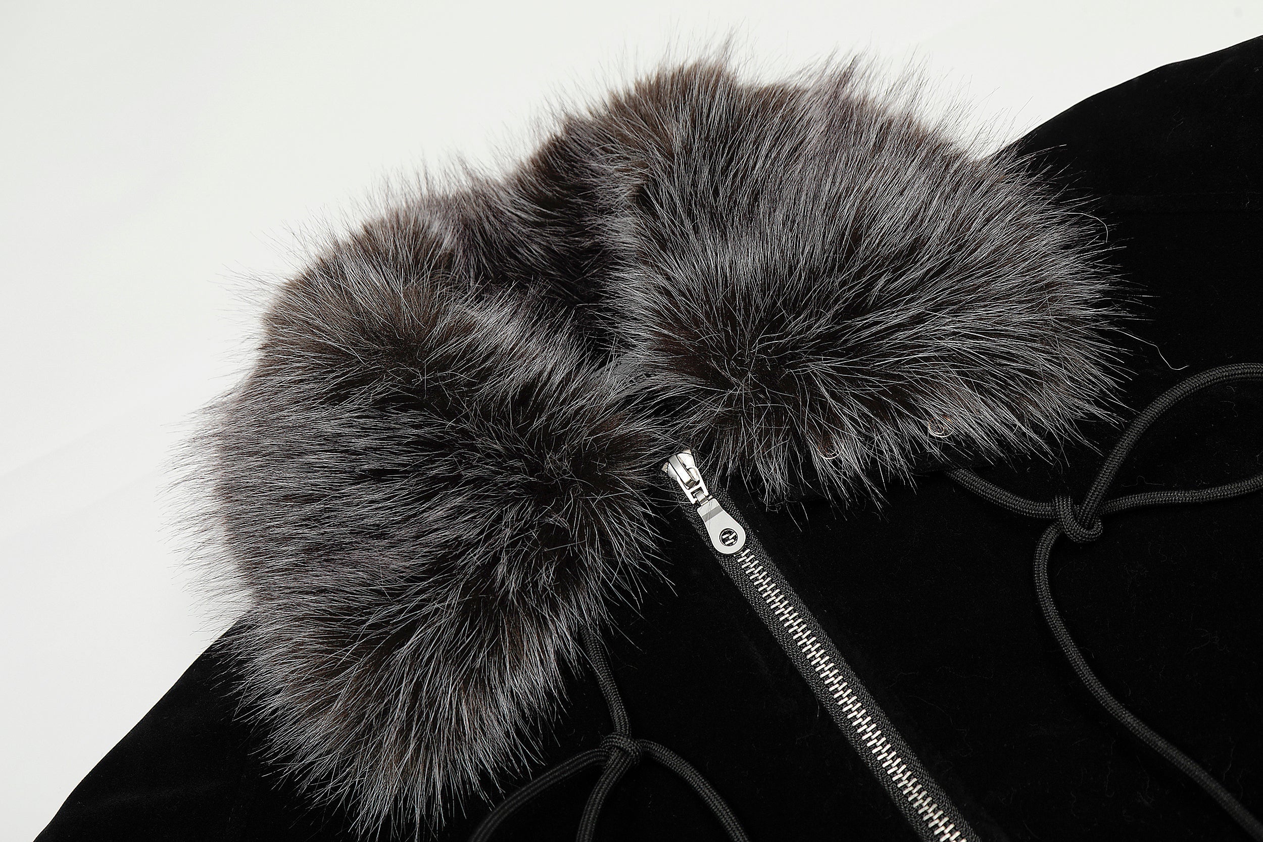 Faux Fur Collar Velvet Bomber Jacket | Cropped Streetwear