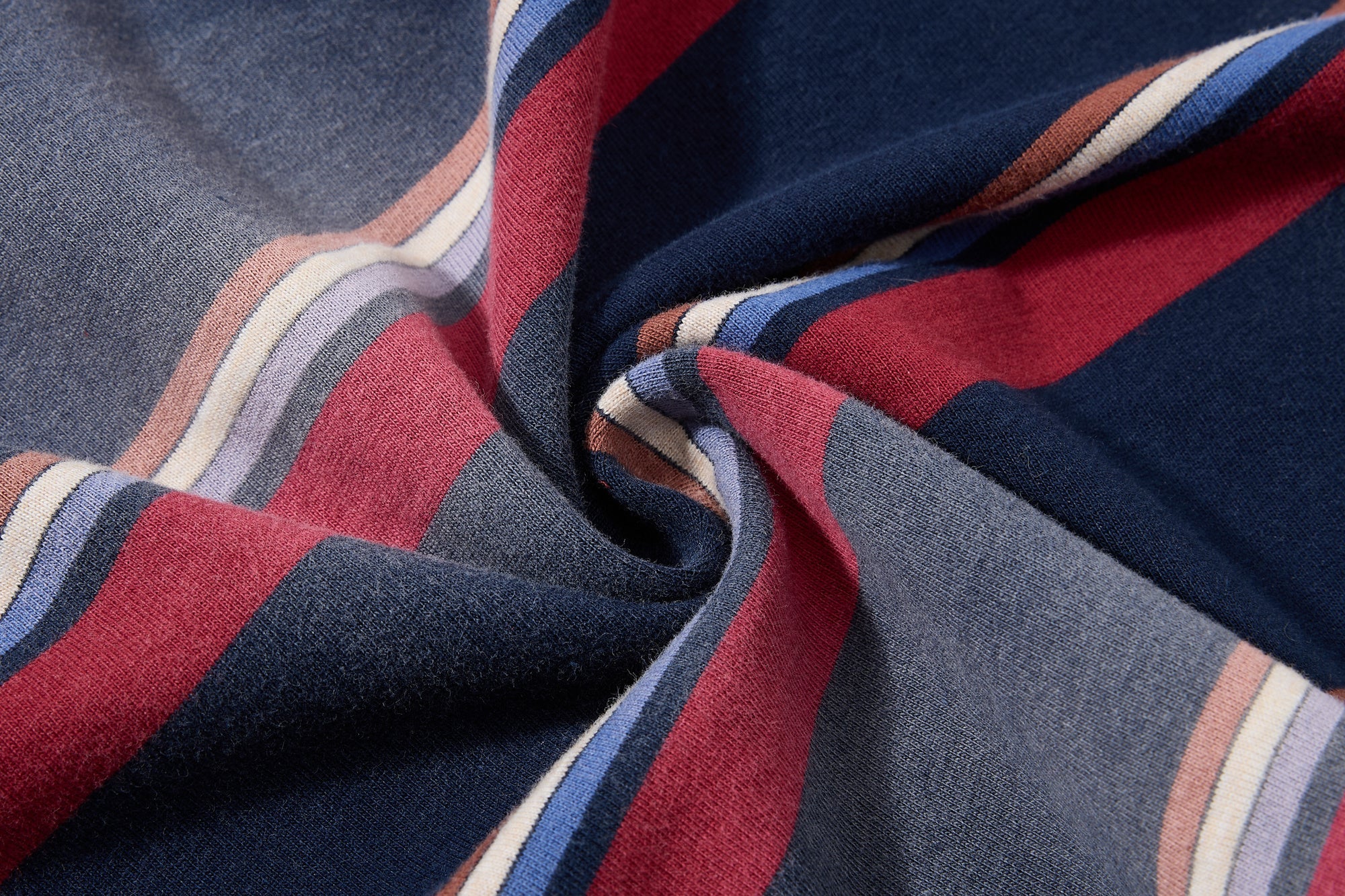 Artista Layered Stripe Rugby Polo Long-Sleeve Shirt