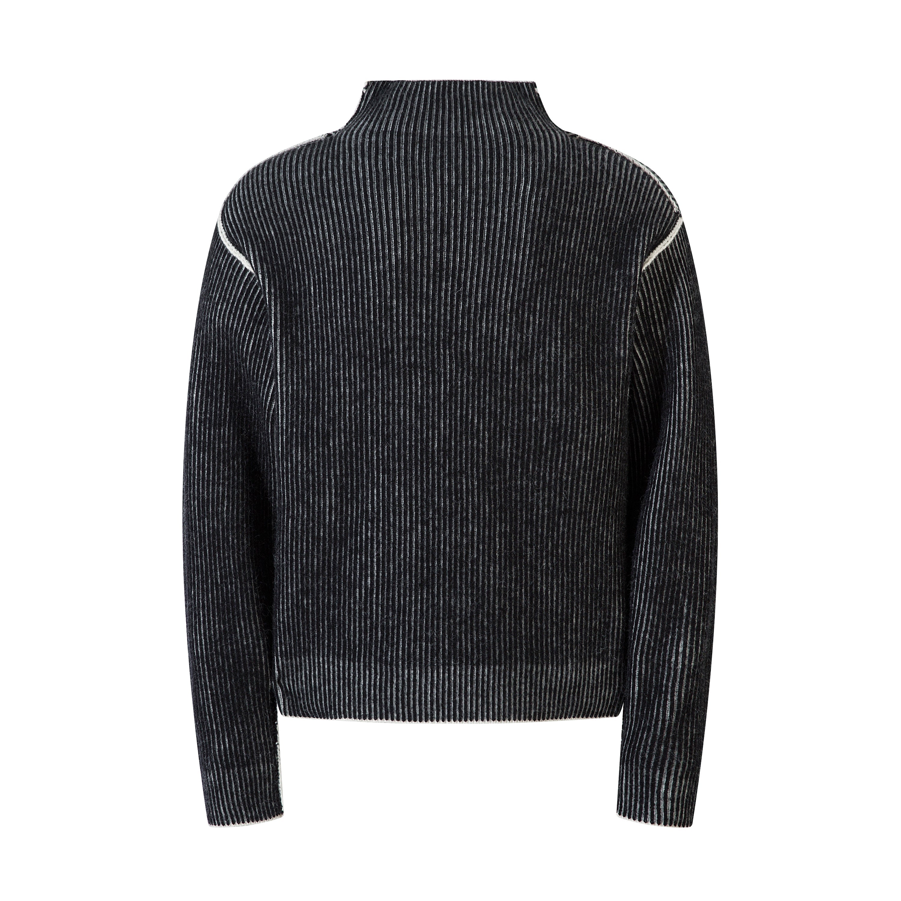 Omirad Lightning Graphic Ribbed Knit Sweater | SEAKOFF