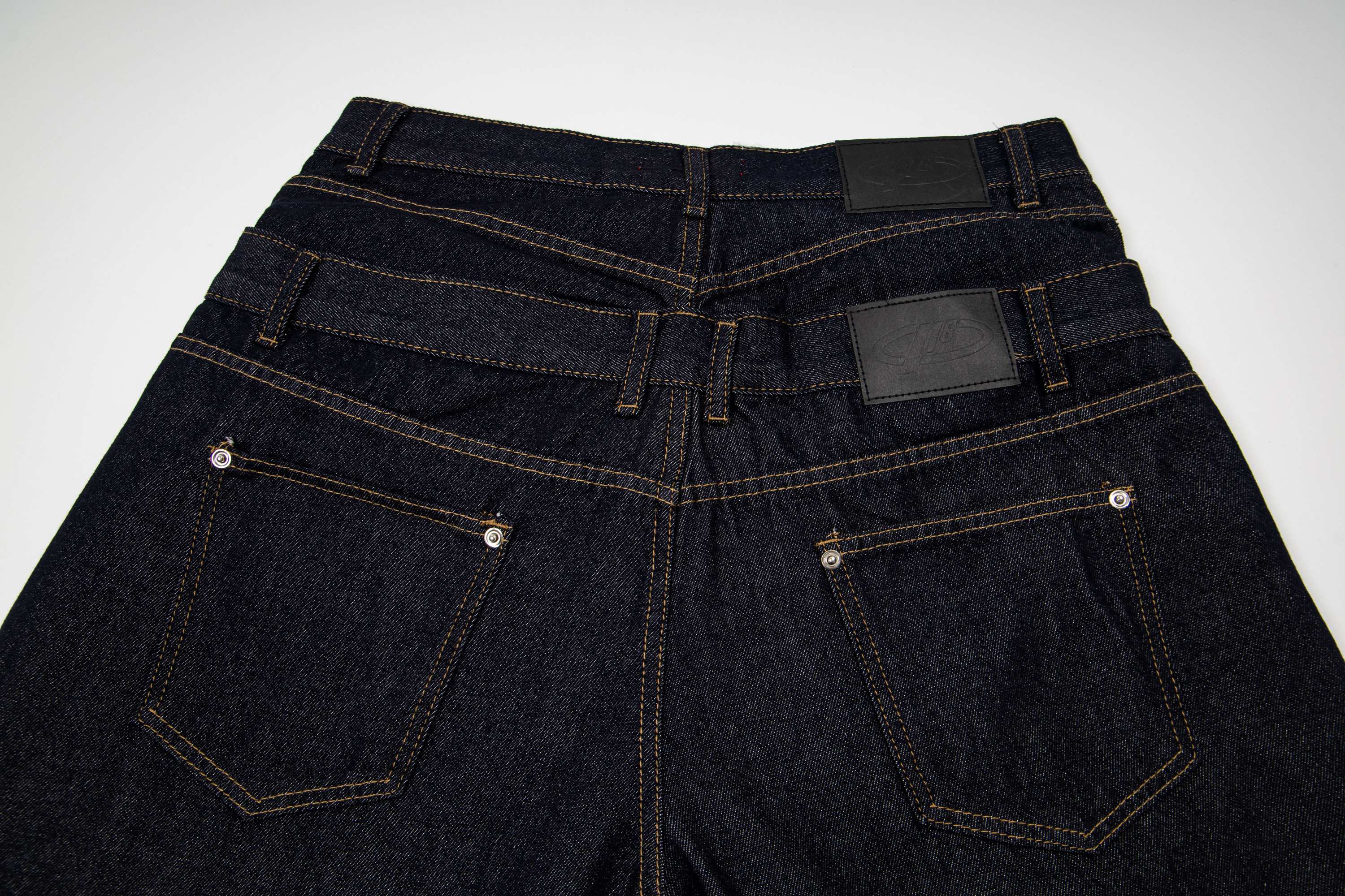 Omirad Double Waist Panel Denim Shorts | Wide Fit
