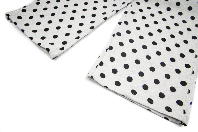 Battle Kid Polka Dot Wide-Leg Cargo Pants with Charms