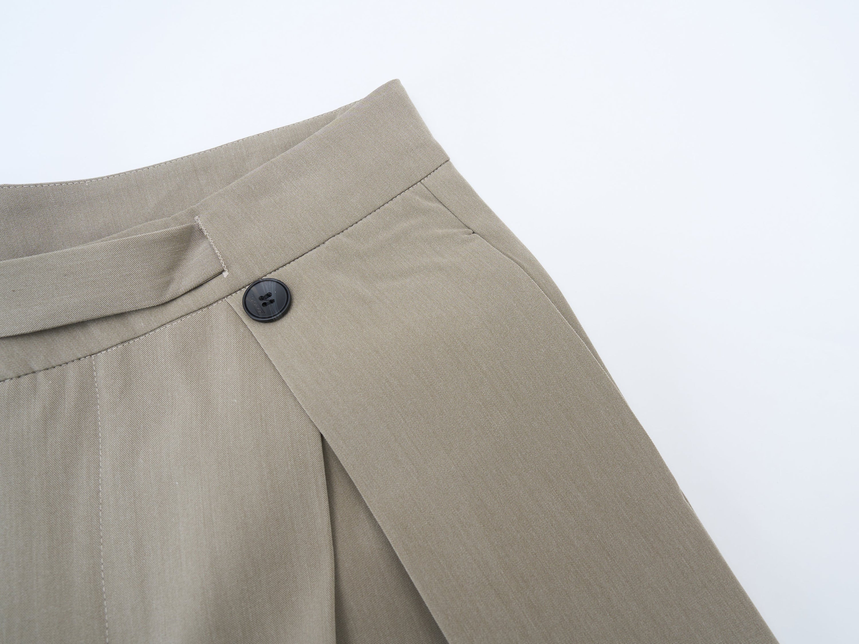 Buckle-Wrap Wide-Leg Trousers | Tailored Street Style
