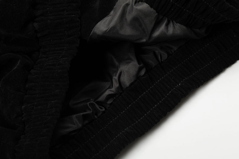Camo Sleeve Varsity Bomber Jacket with Stud Detail