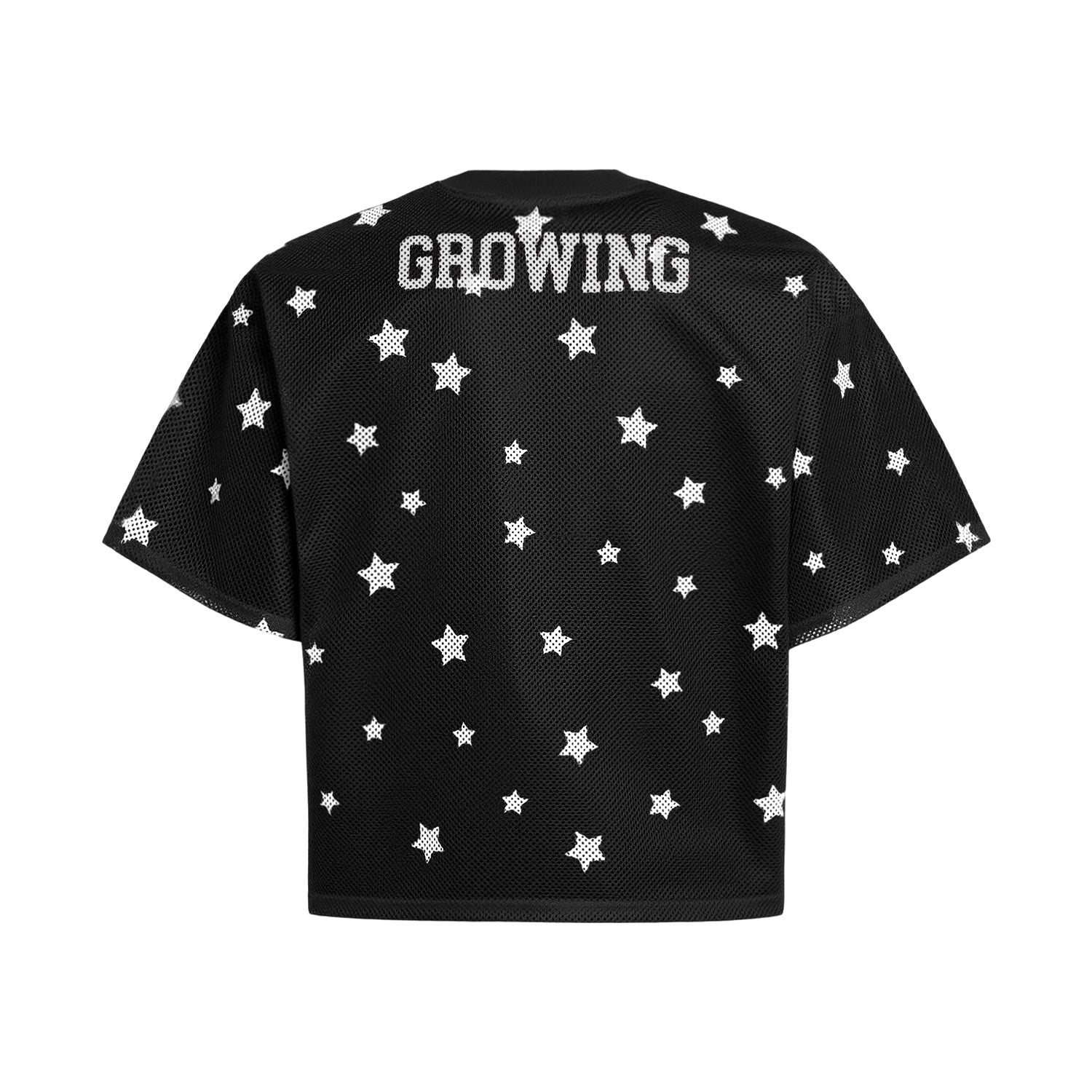 Omirad Starfield Mesh Jersey | Oversized Star Print Varsity Top