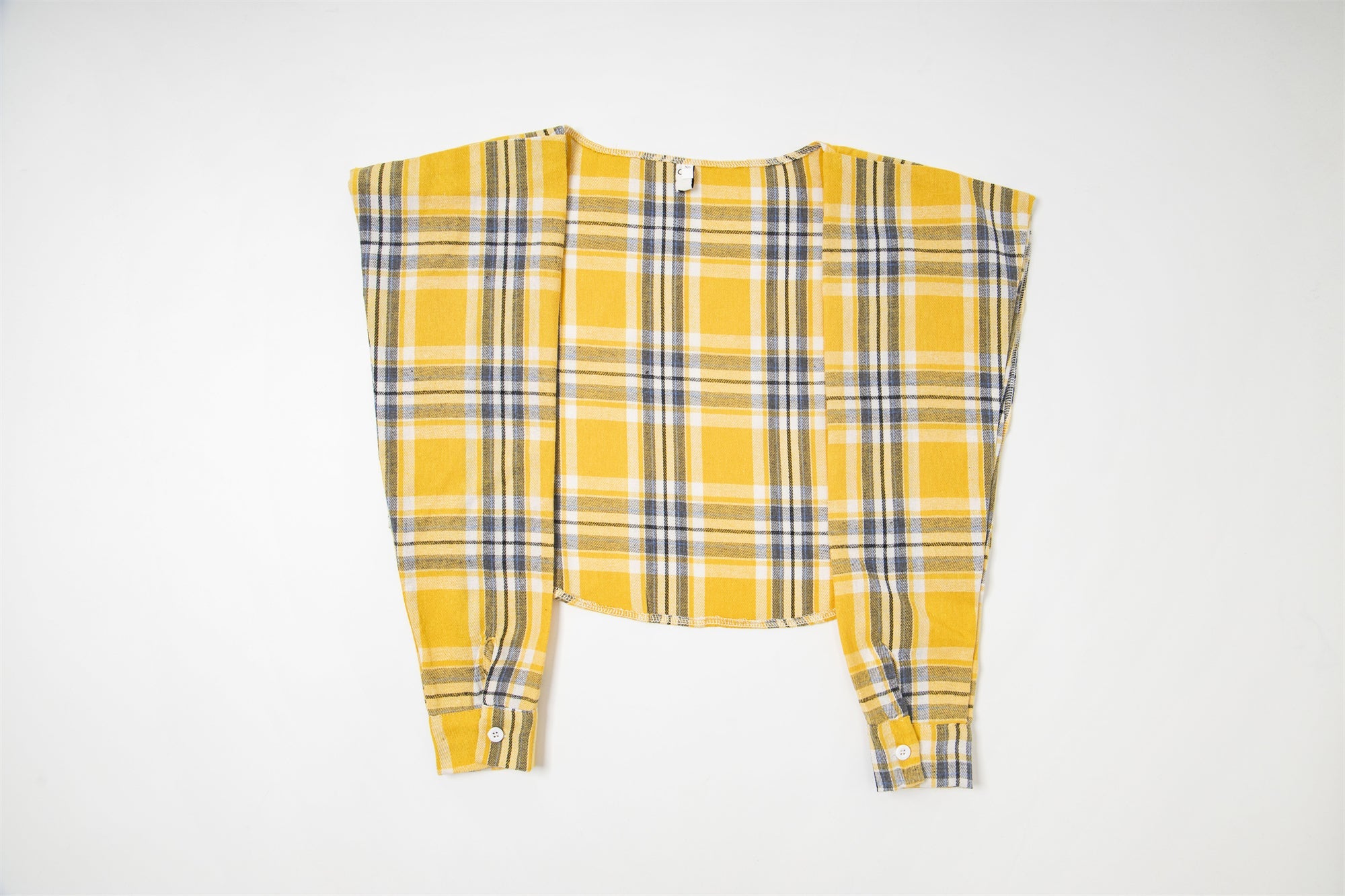 Plaid-Tied Wide-Leg Sweatpants with Chenille Patch | Makenochoice