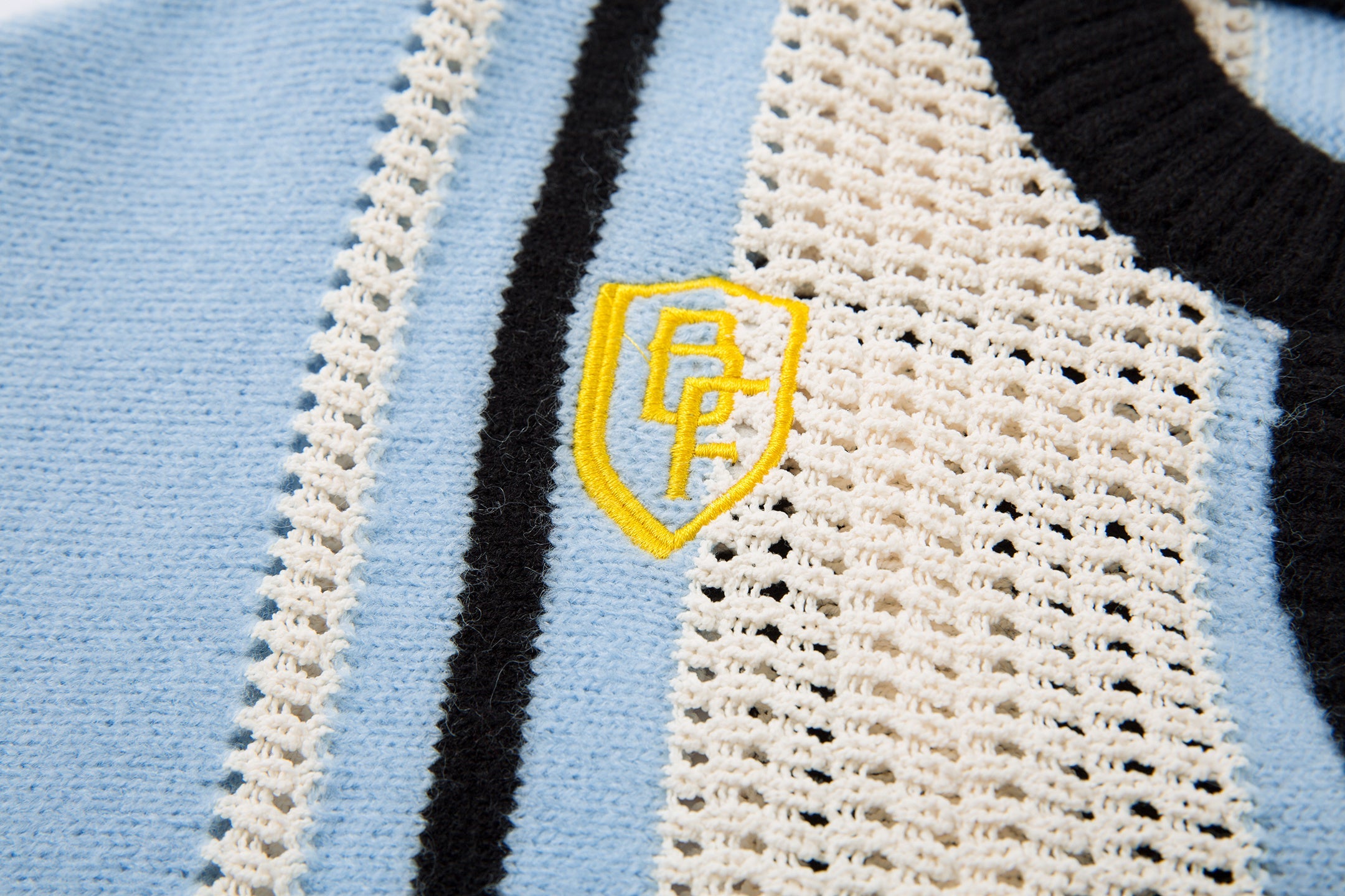 Varsity Stripe Knit Sweater | Retro Number Graphic Pullover