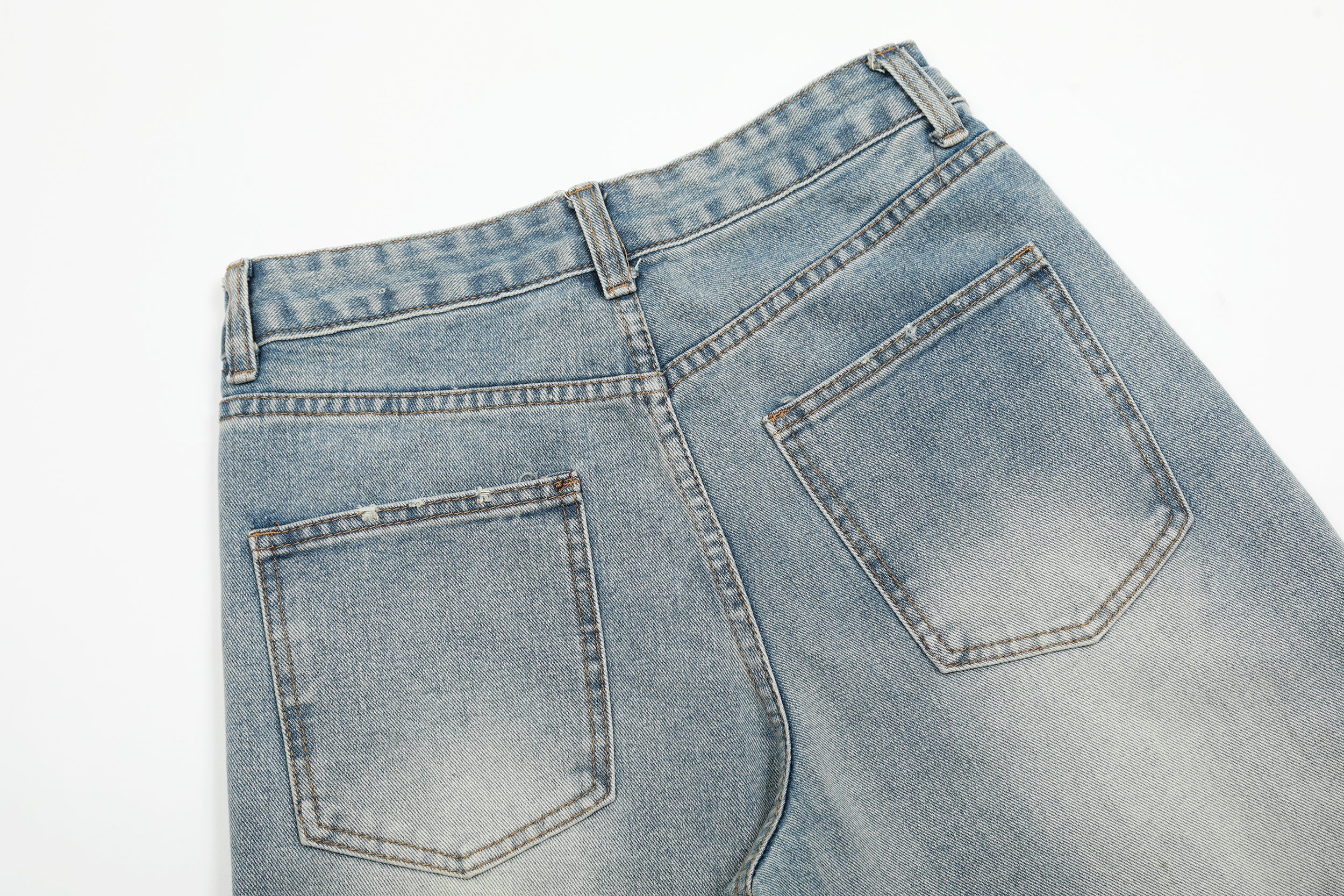 Omirad Vintage Wash Wide-Leg Denim Pants | Oversized Fit