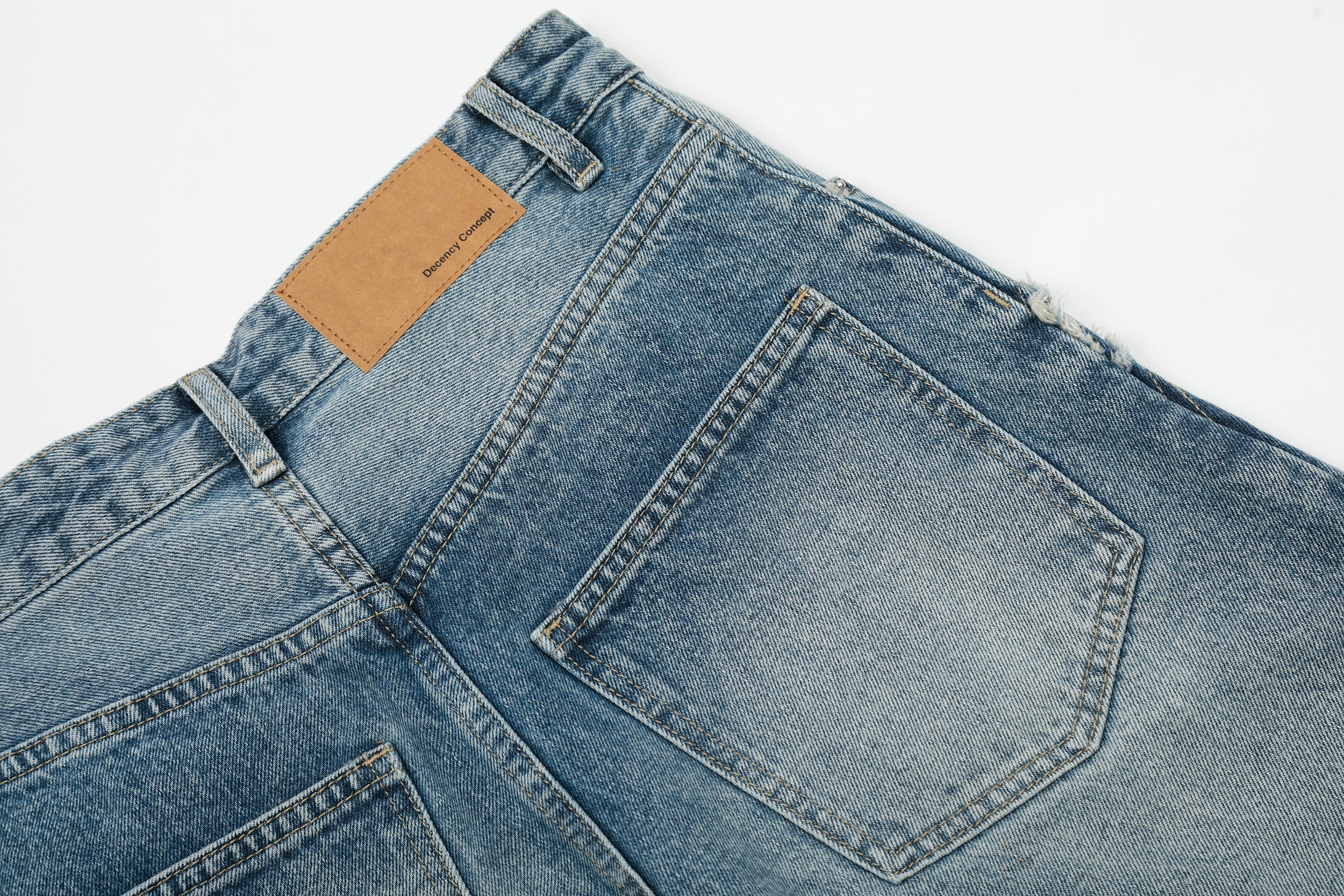 Fringe-Detail Vintage Wide-Leg Jeans | Omirad