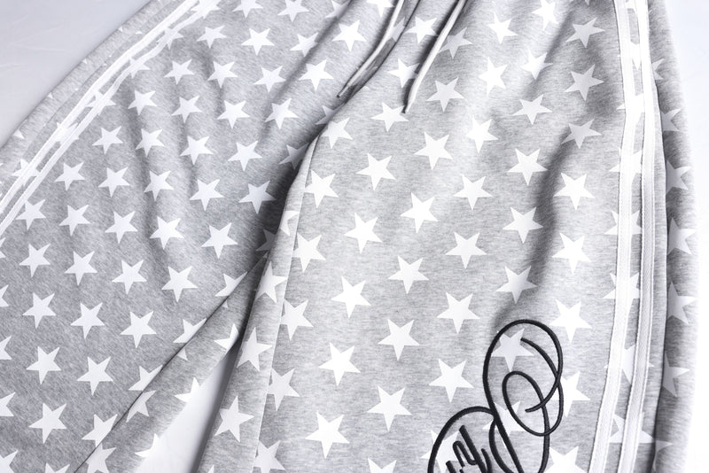 Omirad Star Print Wide-Leg Sweatpants | Y2K Streetwear