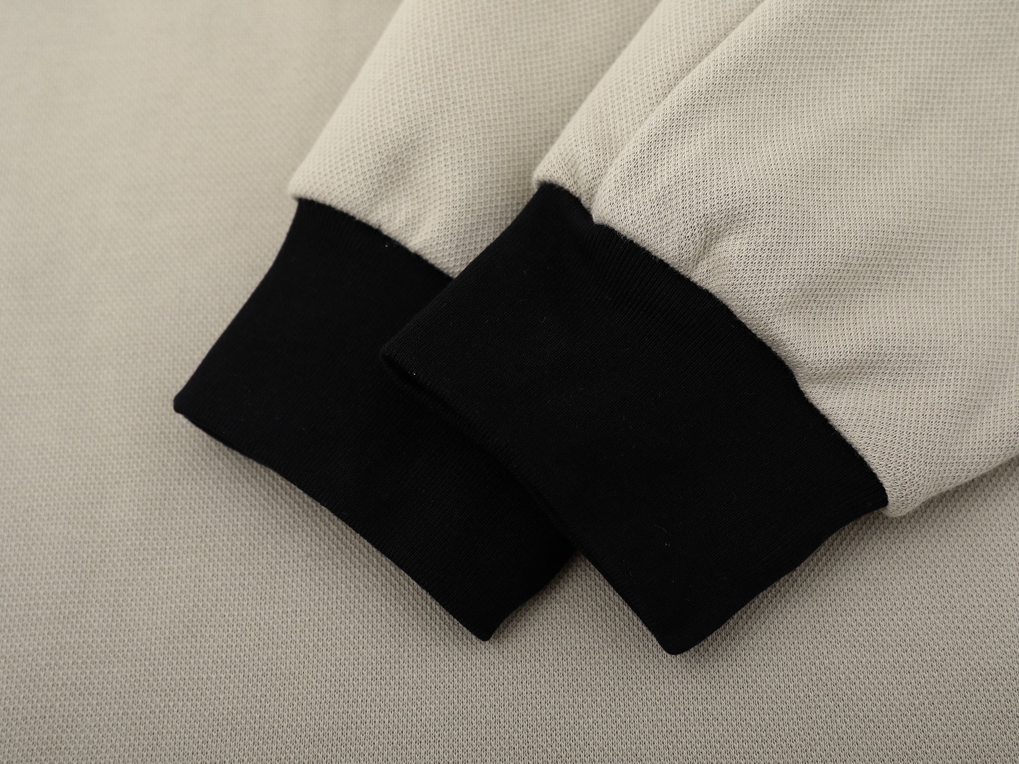 Contrast Panel Polo Sweatshirt | Retro Streetwear Long Sleeve