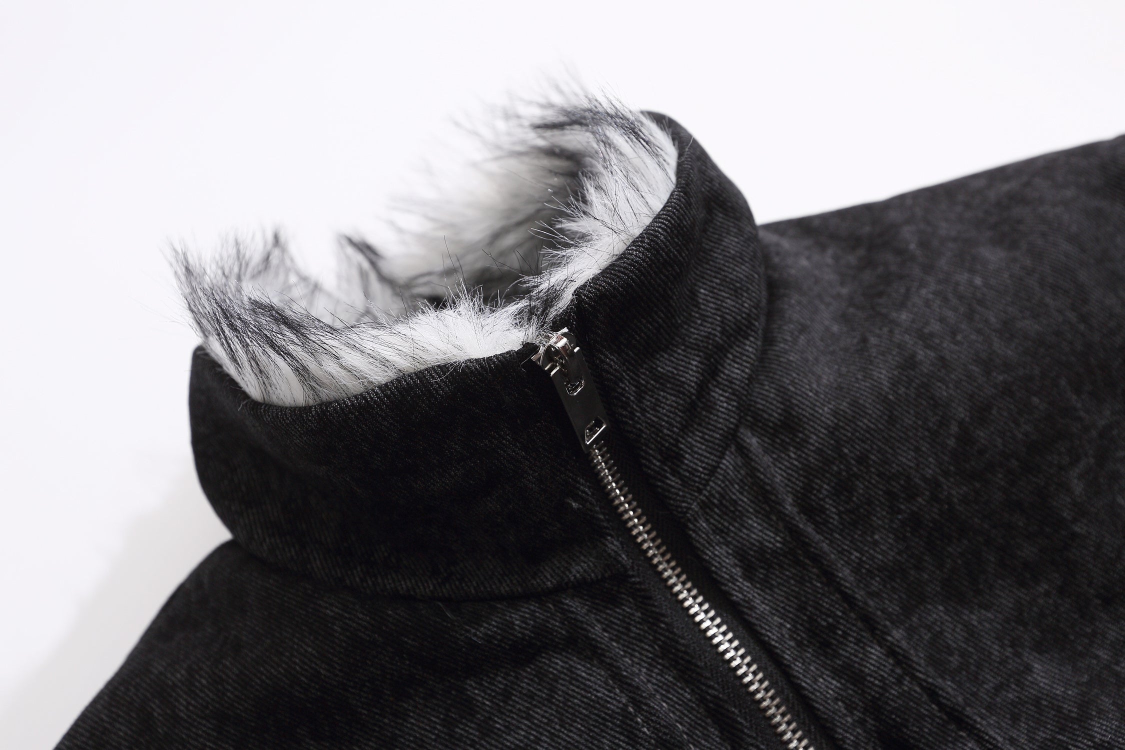 Omirad Vintage Toggle Cotton Jacket | Faux Fur Collar