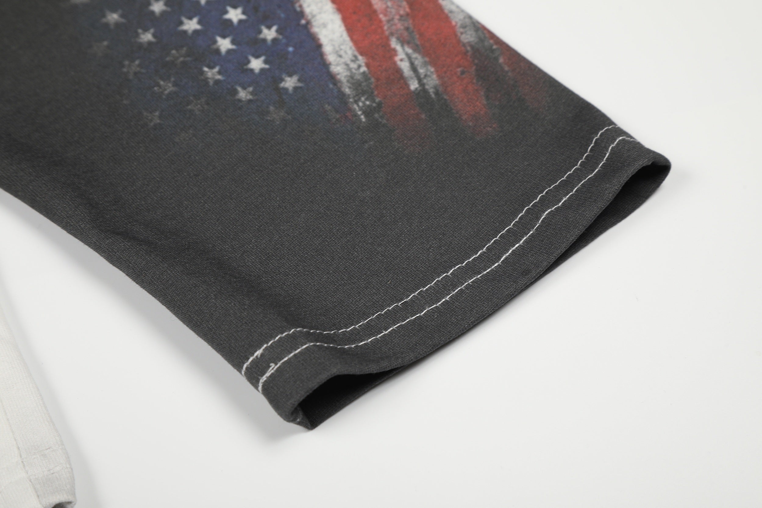 Vintage Collage Long Sleeve Tee | Contrast Panel Streetwear